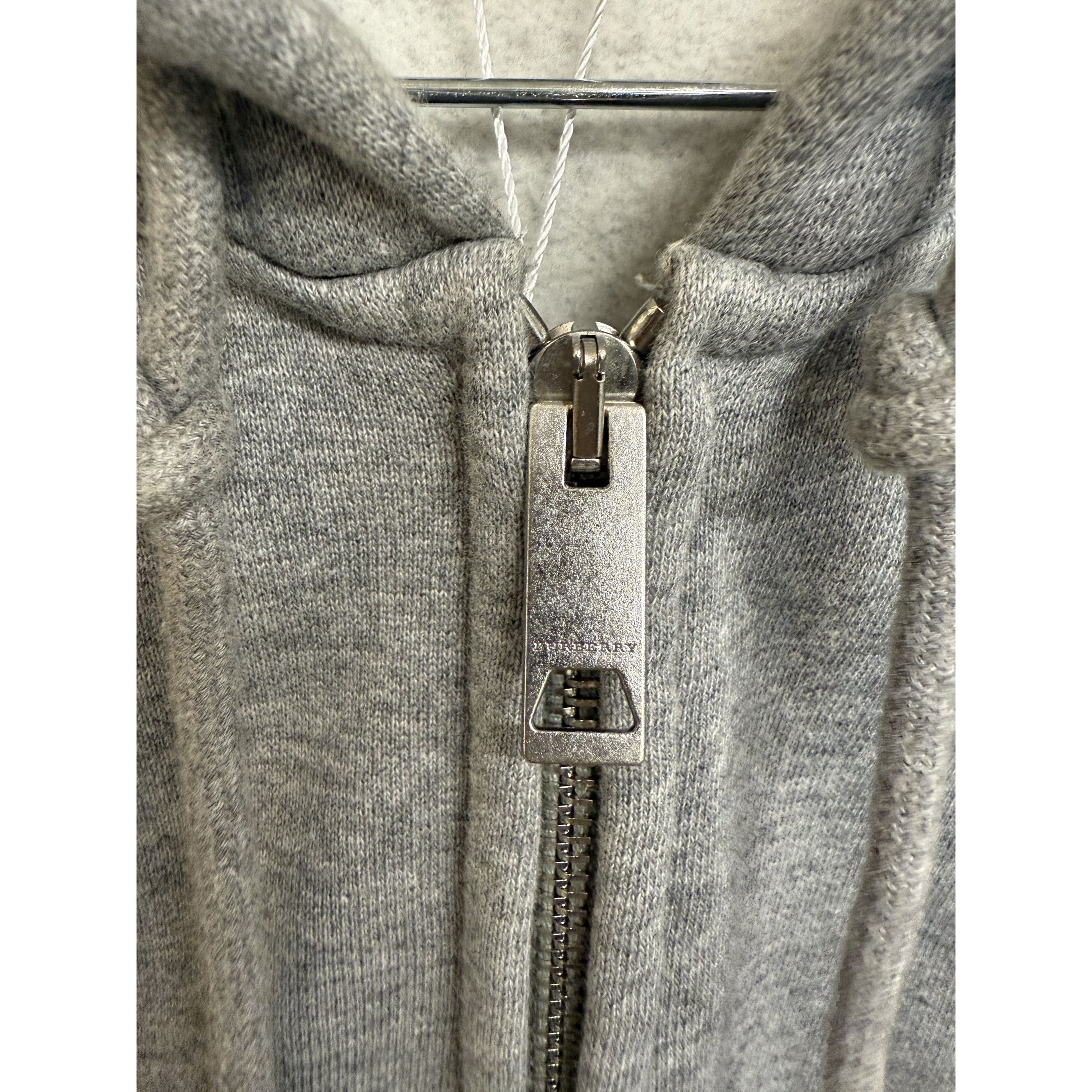 Burberry Burberry Gray Full-Zip Hoodie Sweatshirt XXXL Made In Portug Size US XXL / EU 58 / 5 - 13 Thumbnail