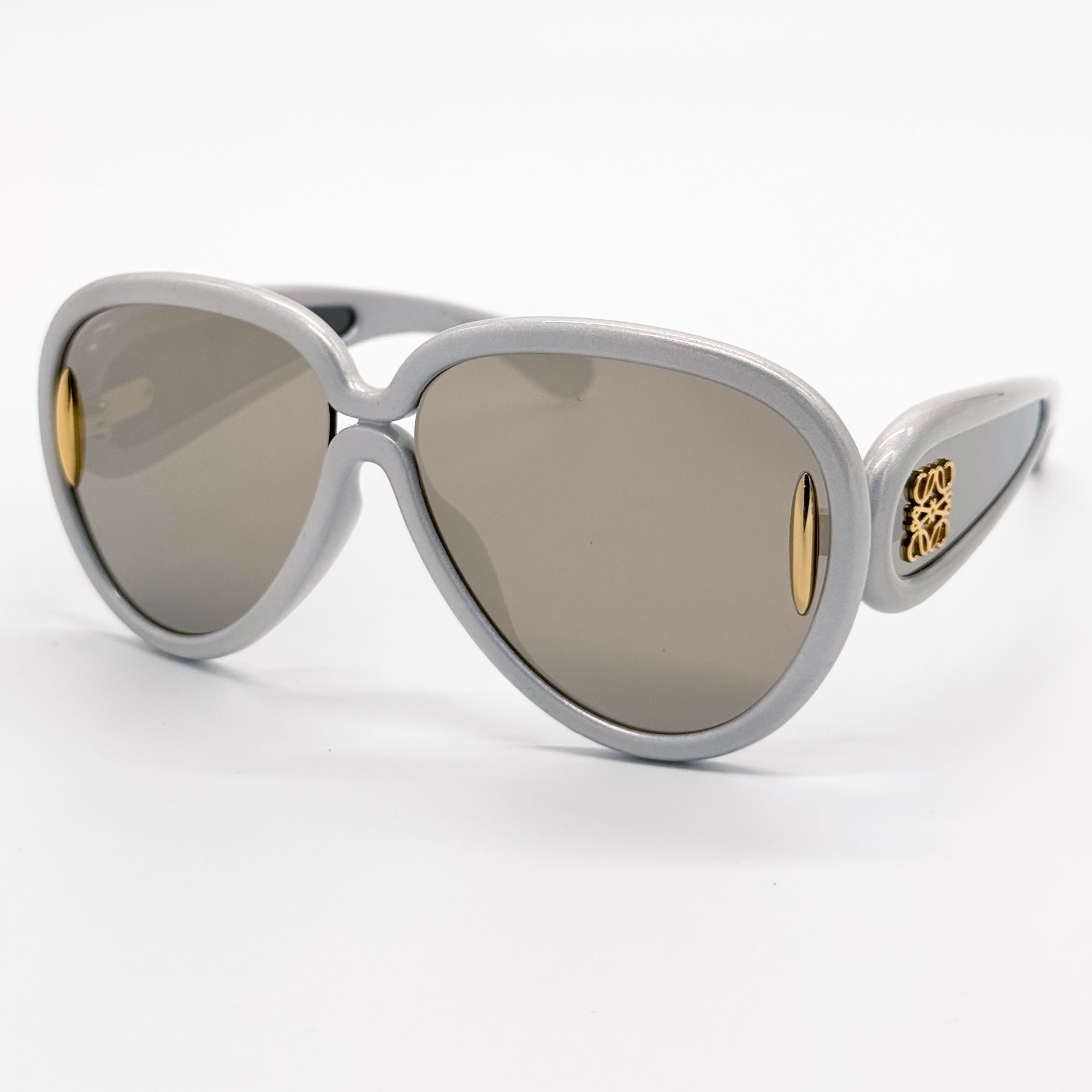 Loewe NEW LOEWE SUNGLASSES LW40132I 24C GRAY MASK UNISEX EYEWEAR L Size ONE SIZE - 1 Thumbnail