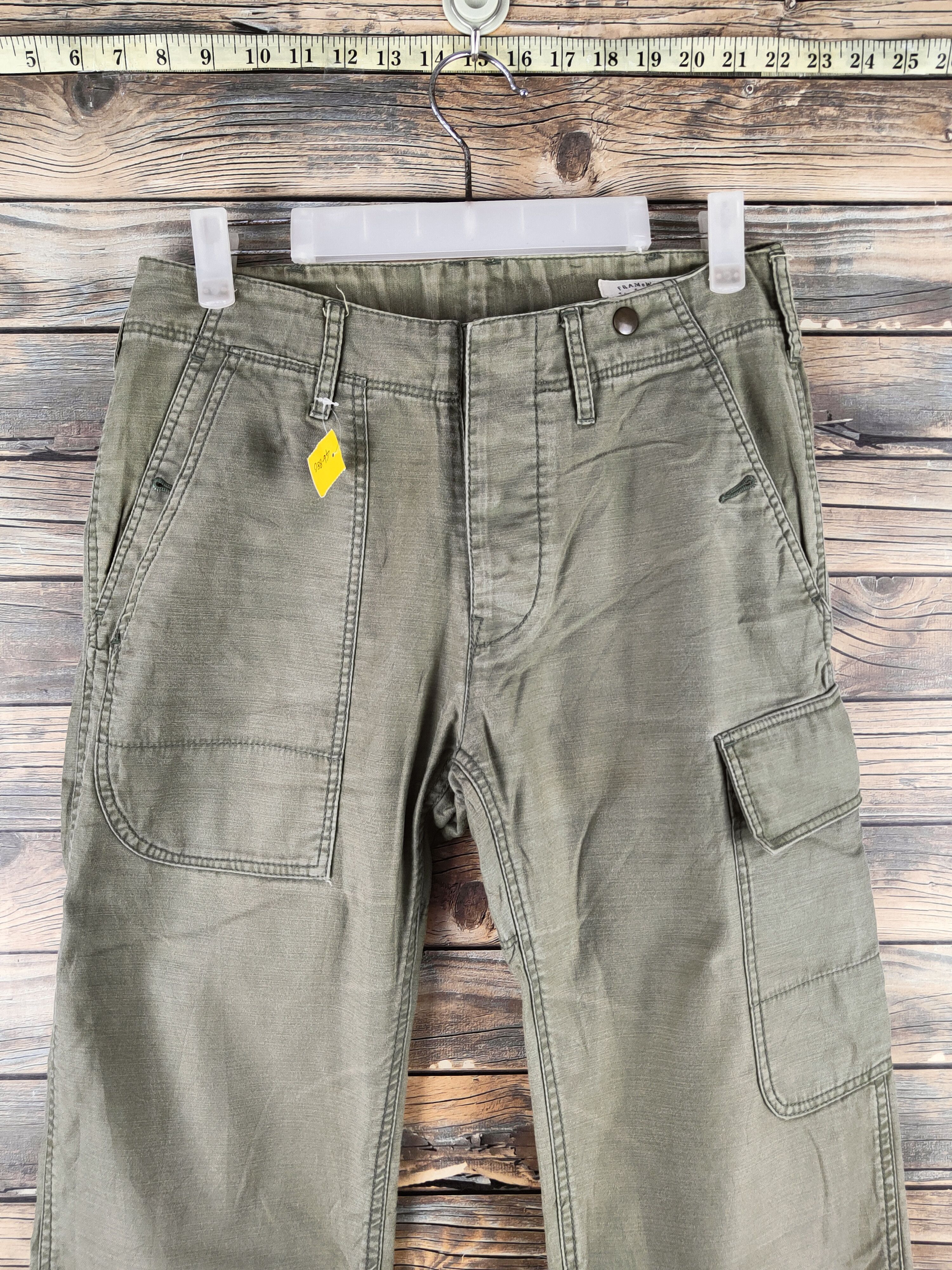 Japanese Brand DL Framework Army Green Multipocket Cargo Pants #46-880 Size US 29 - 2 Thumbnail
