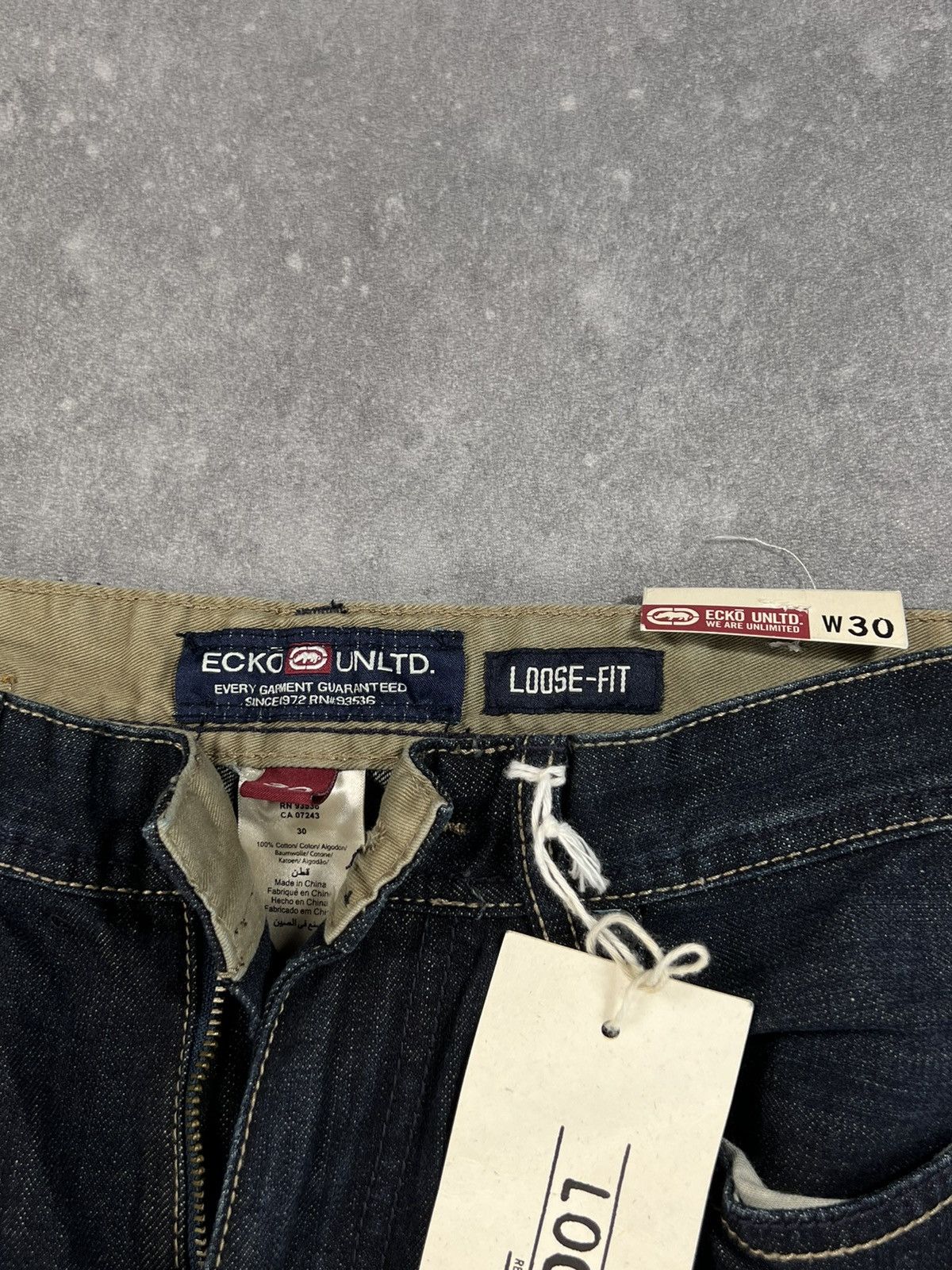 Ecko Unltd. × Vintage Vintage Y2k Ecko Unltd. Loose Fit Denim Pants 00s Grunge Size US 30 / EU 46 - 10 Thumbnail