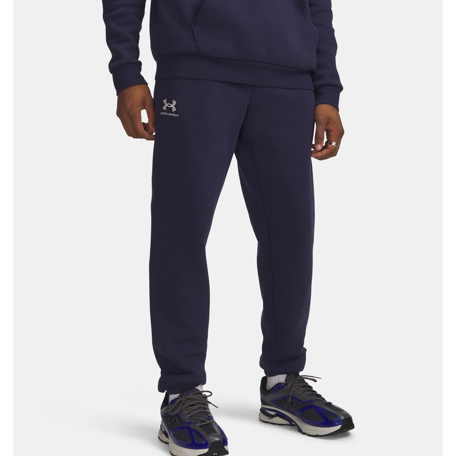 Under Armour NWT Under Armour UA Icon Fleece Men's Joggers in Navy Size US 32 / EU 48 - 1 Thumbnail