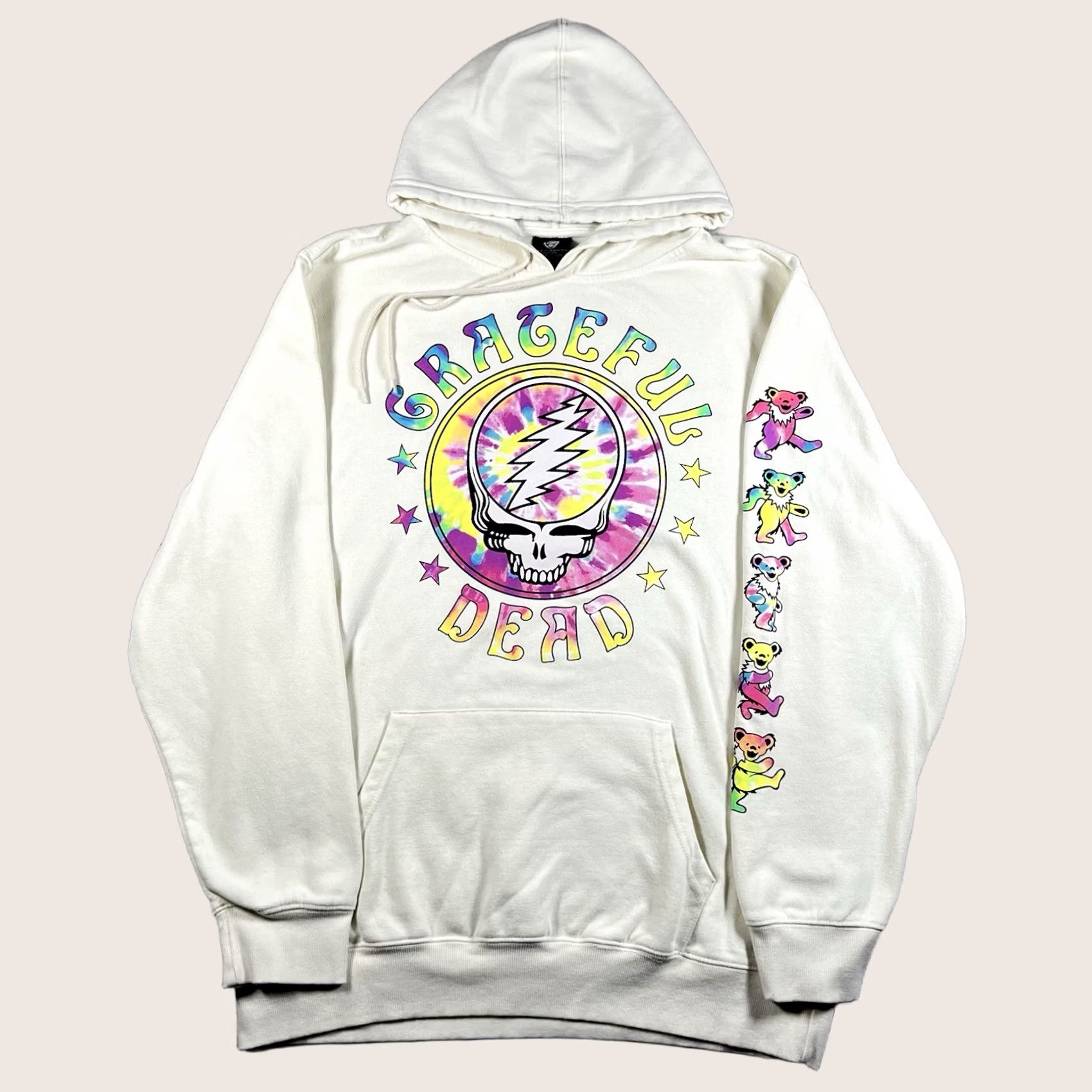 Vintage Grateful Dead Hoodie Mens L Skull Dancing Bears Tie Dye Sweatshirt Band Graphic Size US L / EU 52-54 / 3 - 1 Thumbnail