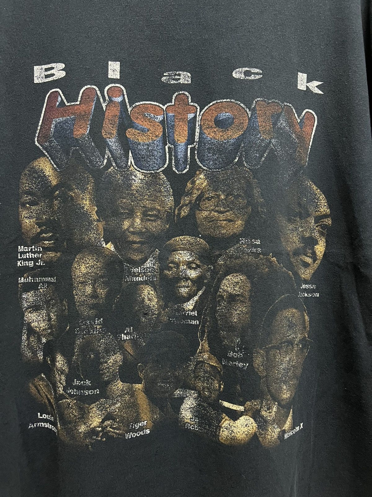 Vintage Vintage 90’s Black History Malcolm X Nelson Mandela Tee Size US XL / EU 56 / 4 - 2 Thumbnail