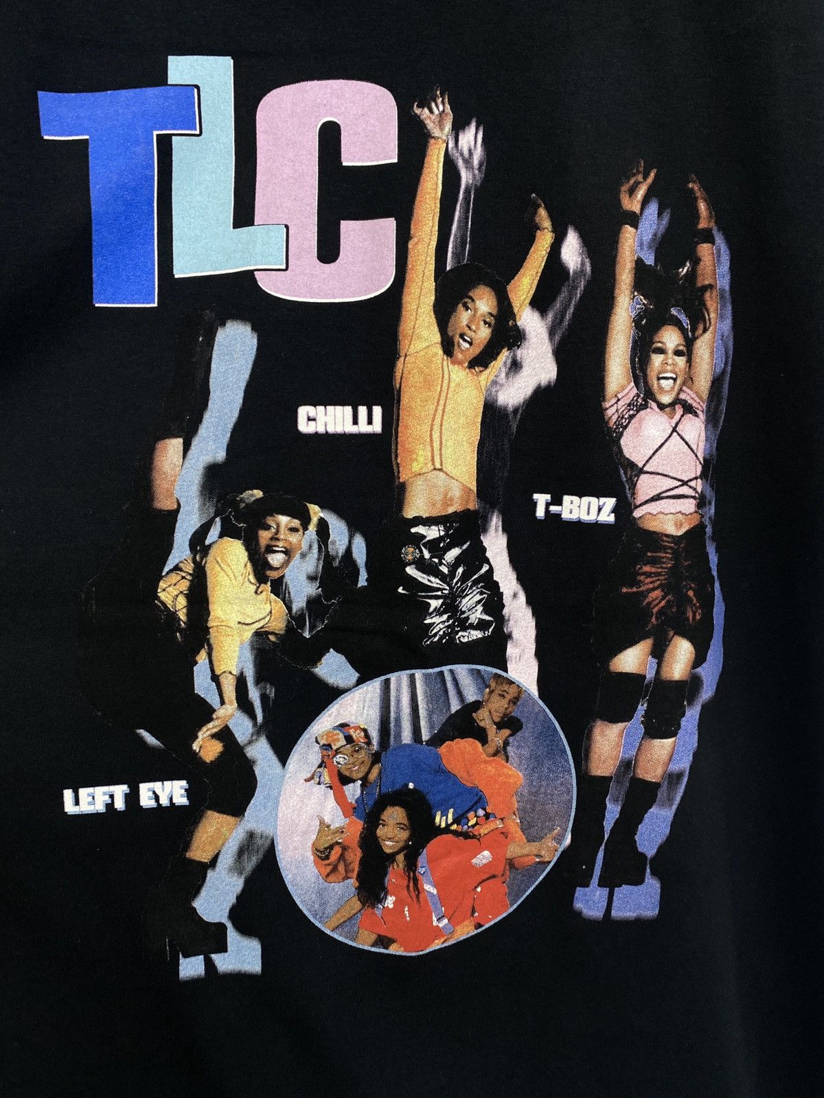 Band Tees × Rap Tees × Vintage 🇺🇸 Vintage Y2K TLC Crazy Sexy Cool Black Rap T-Shirt Rare Size US L / EU 52-54 / 3 - 6 Thumbnail