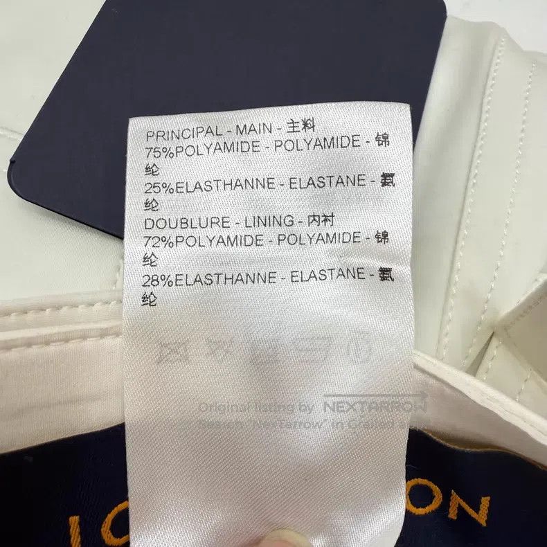 Louis Vuitton Louis Vuitton White nylon straight-leg pants Size US 38 / EU 54 - 5 Thumbnail