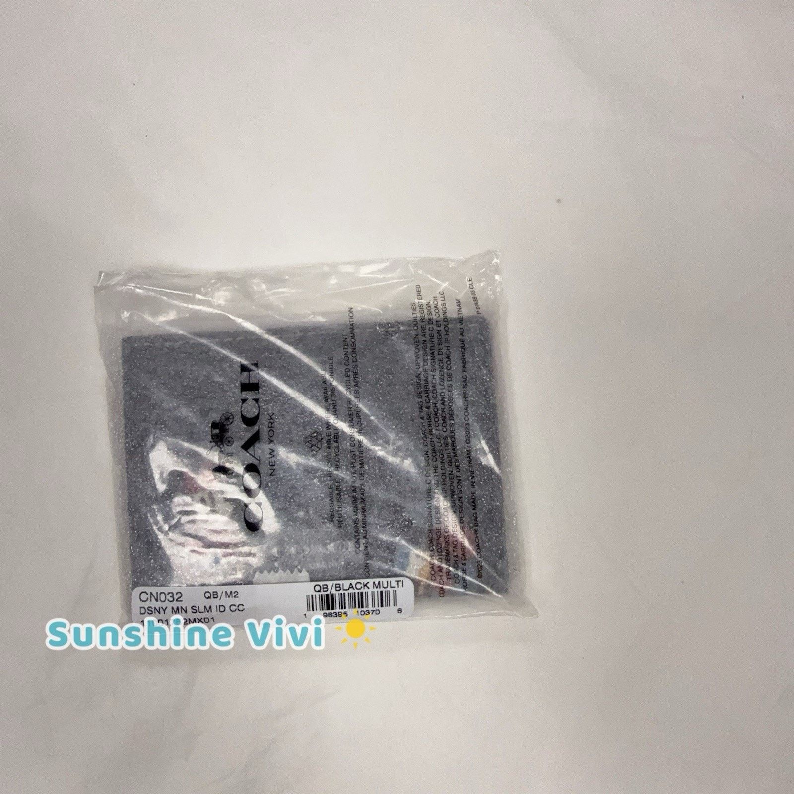 Coach NWT Disney Coach Slim ID Card Case CN032 Minnie Donald Duck Size ONE SIZE - 5 Thumbnail