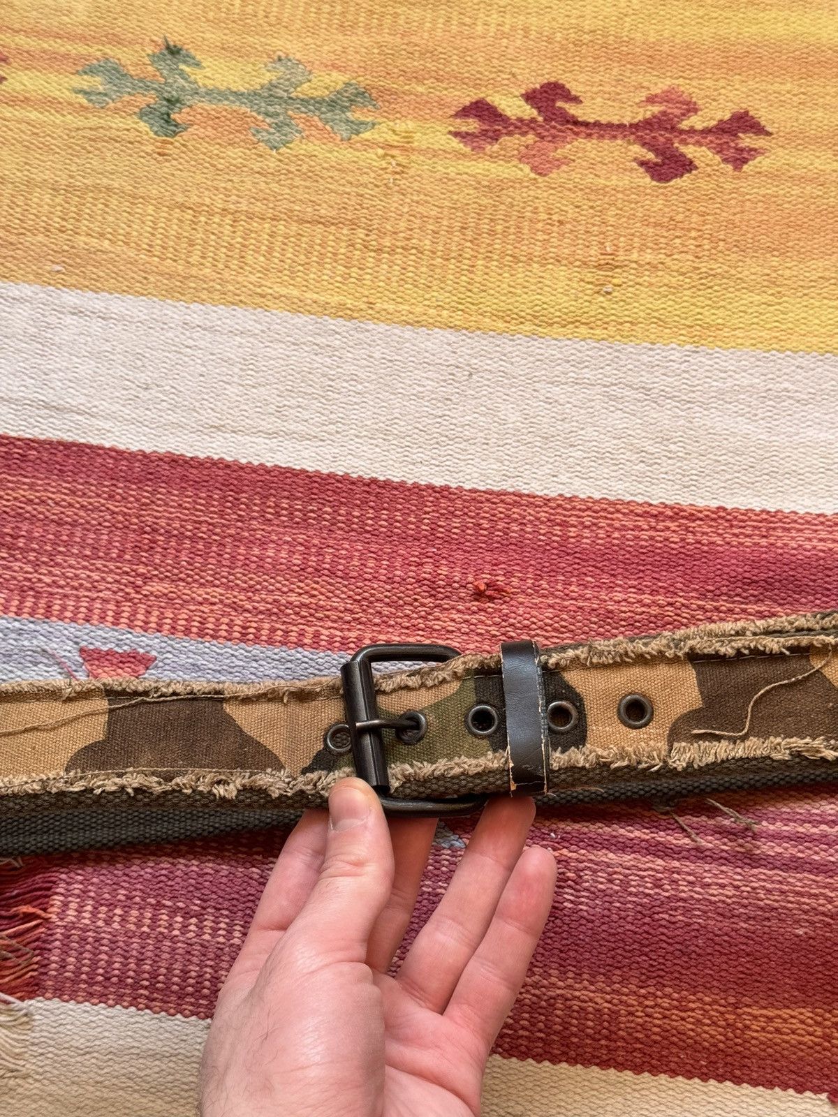 Vintage Vintage 90’s Camo Military Japanese y2k Belt Size ONE SIZE - 2 Thumbnail