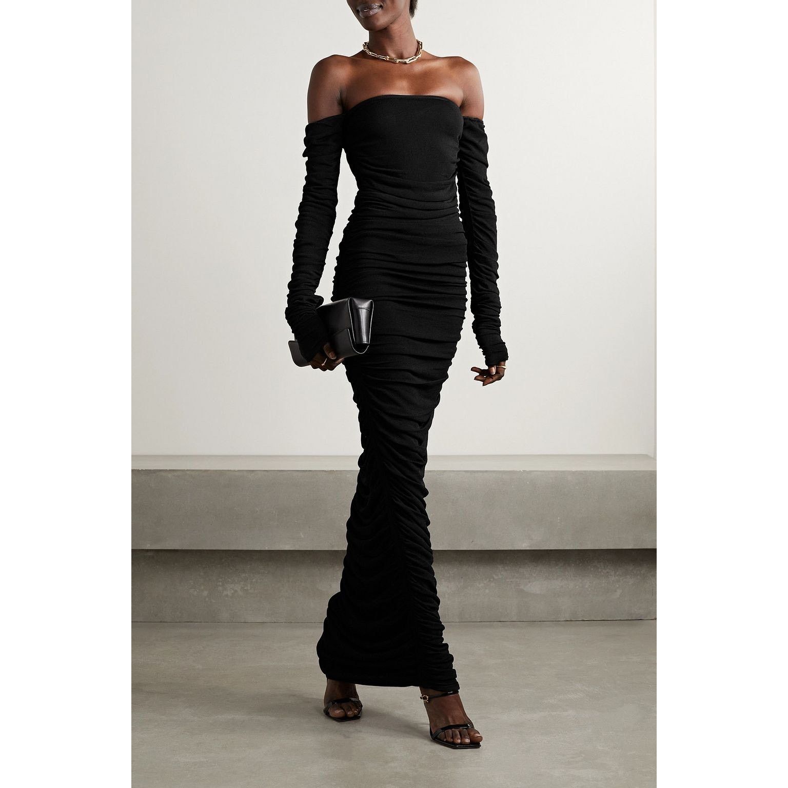 Altuzarra Altuzarra Trikera Jersey Maxi Dress sheer black size XS Size XS / US 0-2 / IT 36-38 - 1 Thumbnail