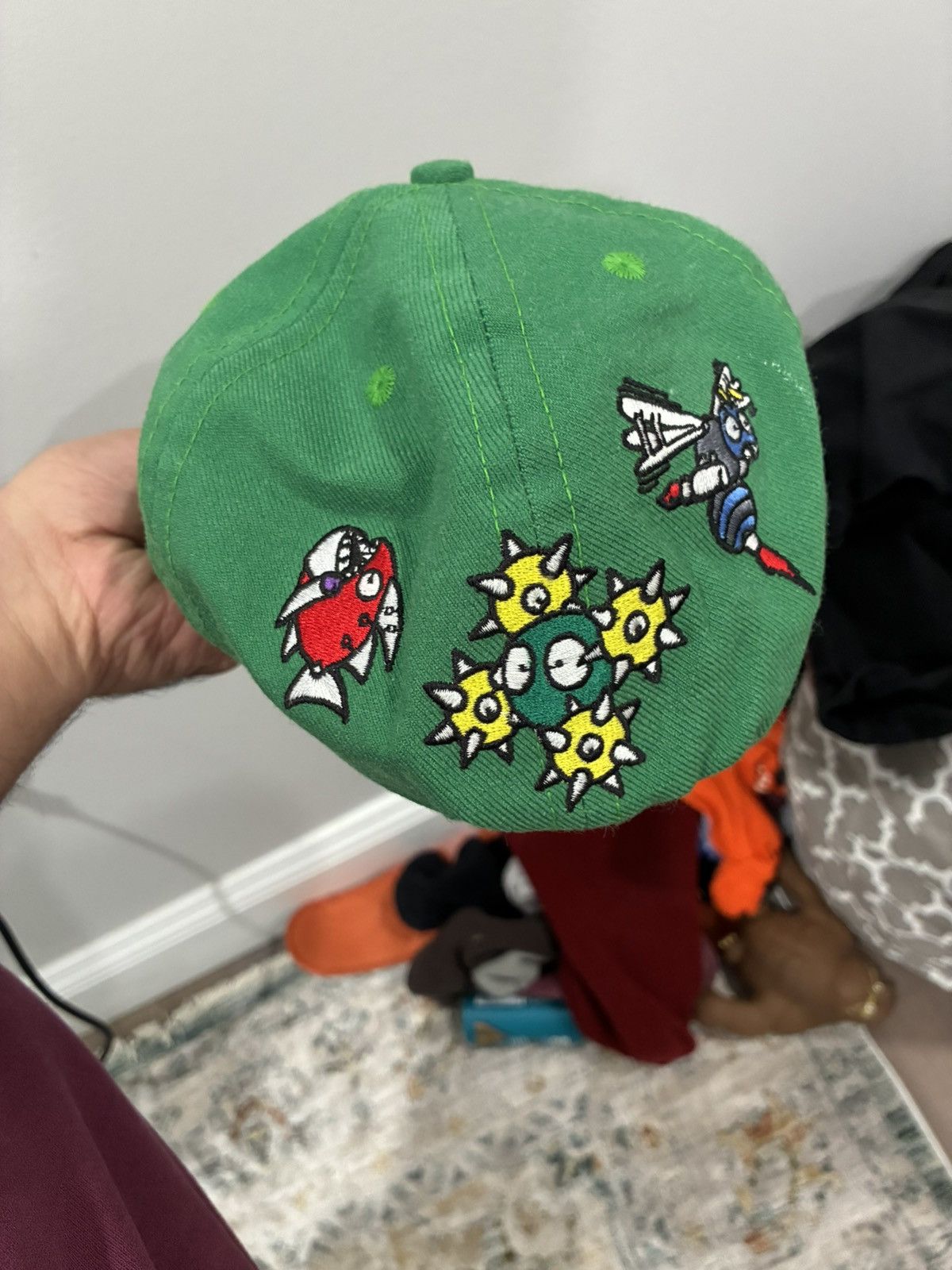 Stray Rats Sonic The Hedgehog (Sega) x Stray Rats green fitted hat Size ONE SIZE - 4 Thumbnail