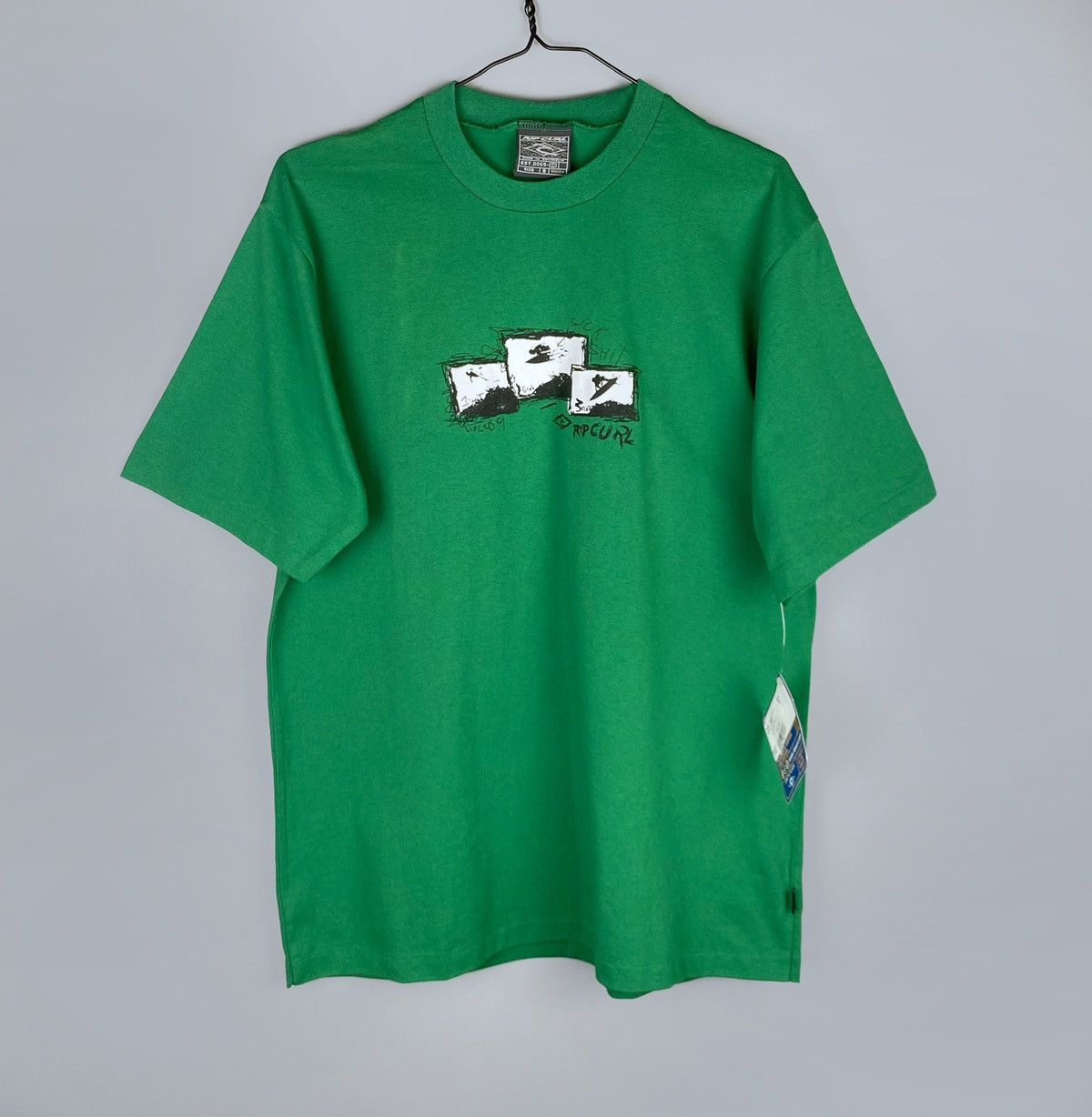 Rip Curl 90s RIP CURL S*ck Sh*t Single Stitch SS Surf Crew T-Shirt S Size US S / EU 44-46 / 1 - 2 Thumbnail