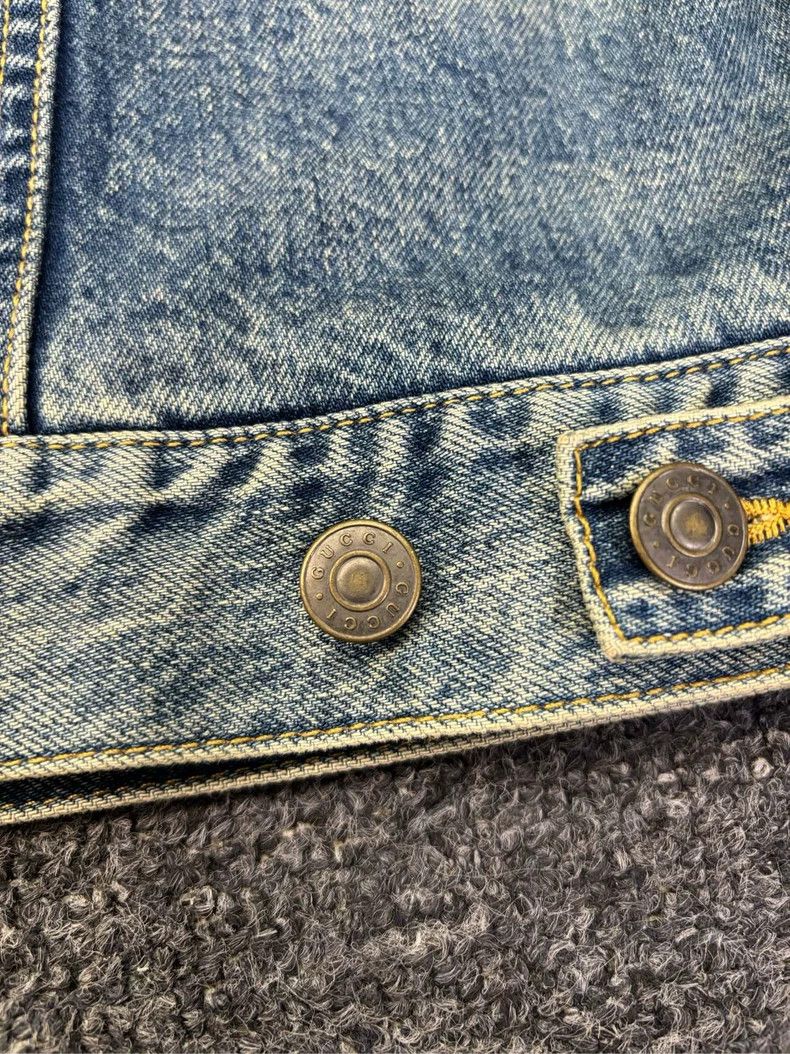 Gucci Gucci SS23 letter print single-breasted denim jacket 2501-N Size US XL / EU 56 / 4 - 5 Thumbnail