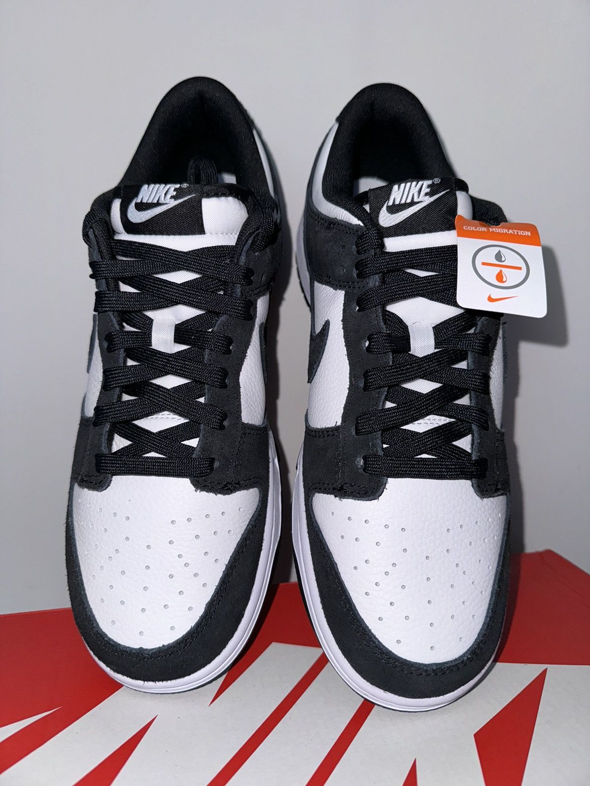 Nike Nike Dunk Low Retro Se Suede Panda 43 EU FQ8249-100 Size US 9.5 / EU 42-43 - 5 Thumbnail