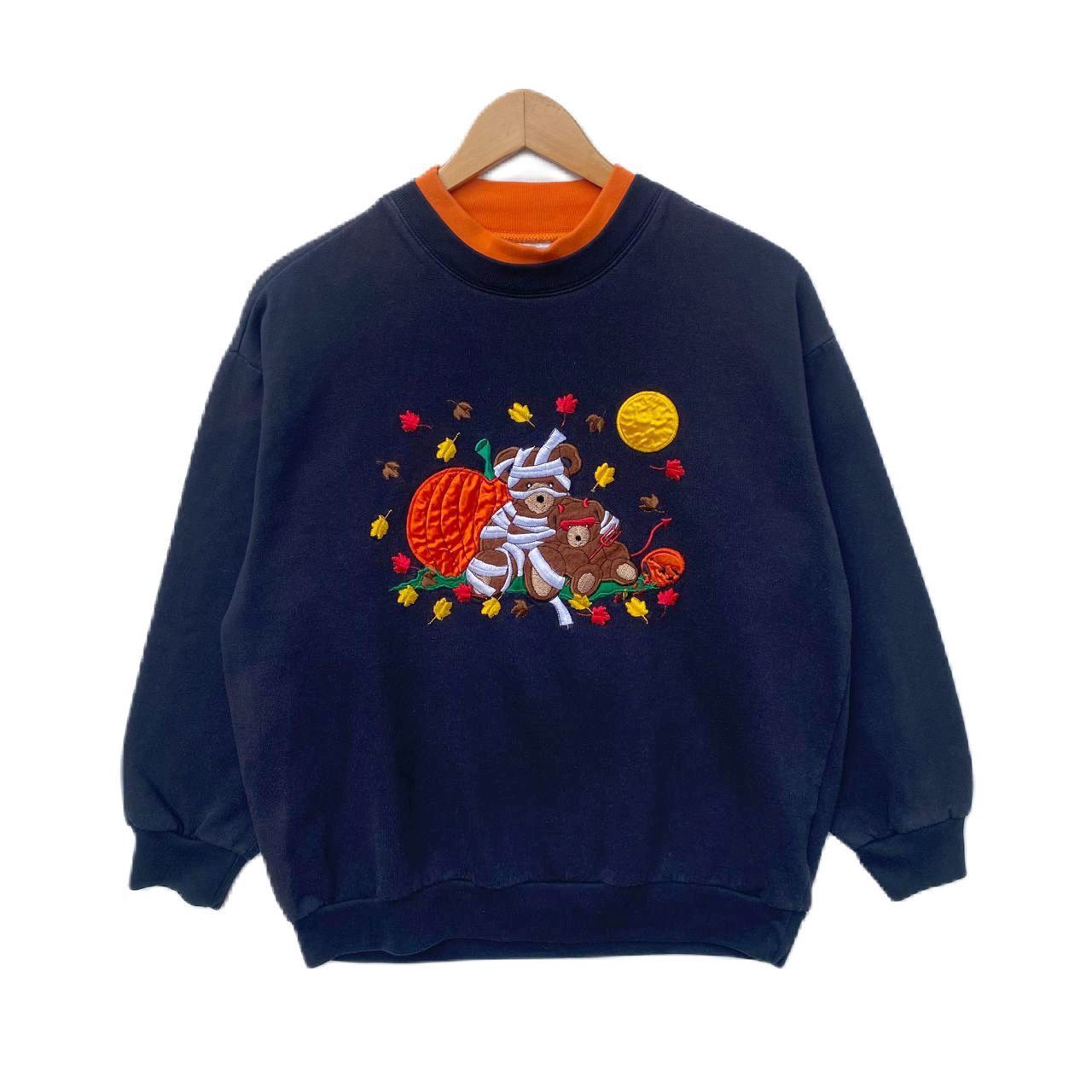 Other BEARS AND PUMPKIN HALLOWEEN SWEATSHIRT LARGE PULLOVER Size US L / EU 52-54 / 3 - 1 Thumbnail
