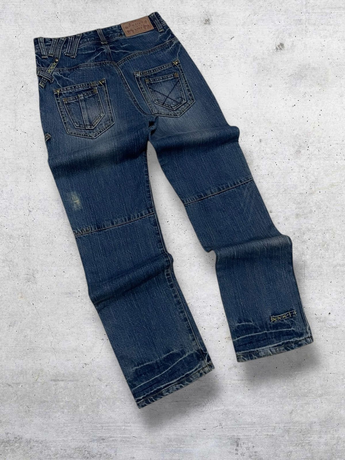 Japanese Brand VINTAGE WAVELIST JAPAN DESIGNER 90S DISTRESSED STREET DENIM Size US 27 - 9 Thumbnail