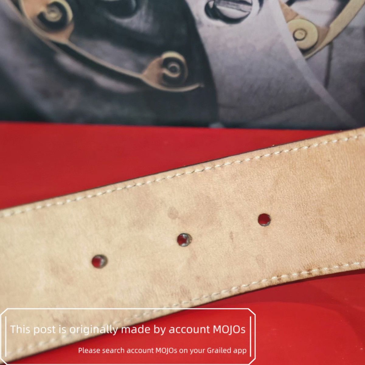 Gucci Sz 85 Gucci Vintage Anchor Logo Buckle Belt mojos5141 Size ONE SIZE - 7 Thumbnail