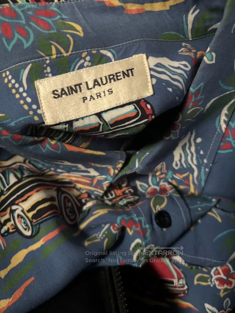 Saint Laurent Paris Saint Laurent Paris size 41 Torn Wave Hem Shirt Size US M / EU 48-50 / 2 - 5 Thumbnail