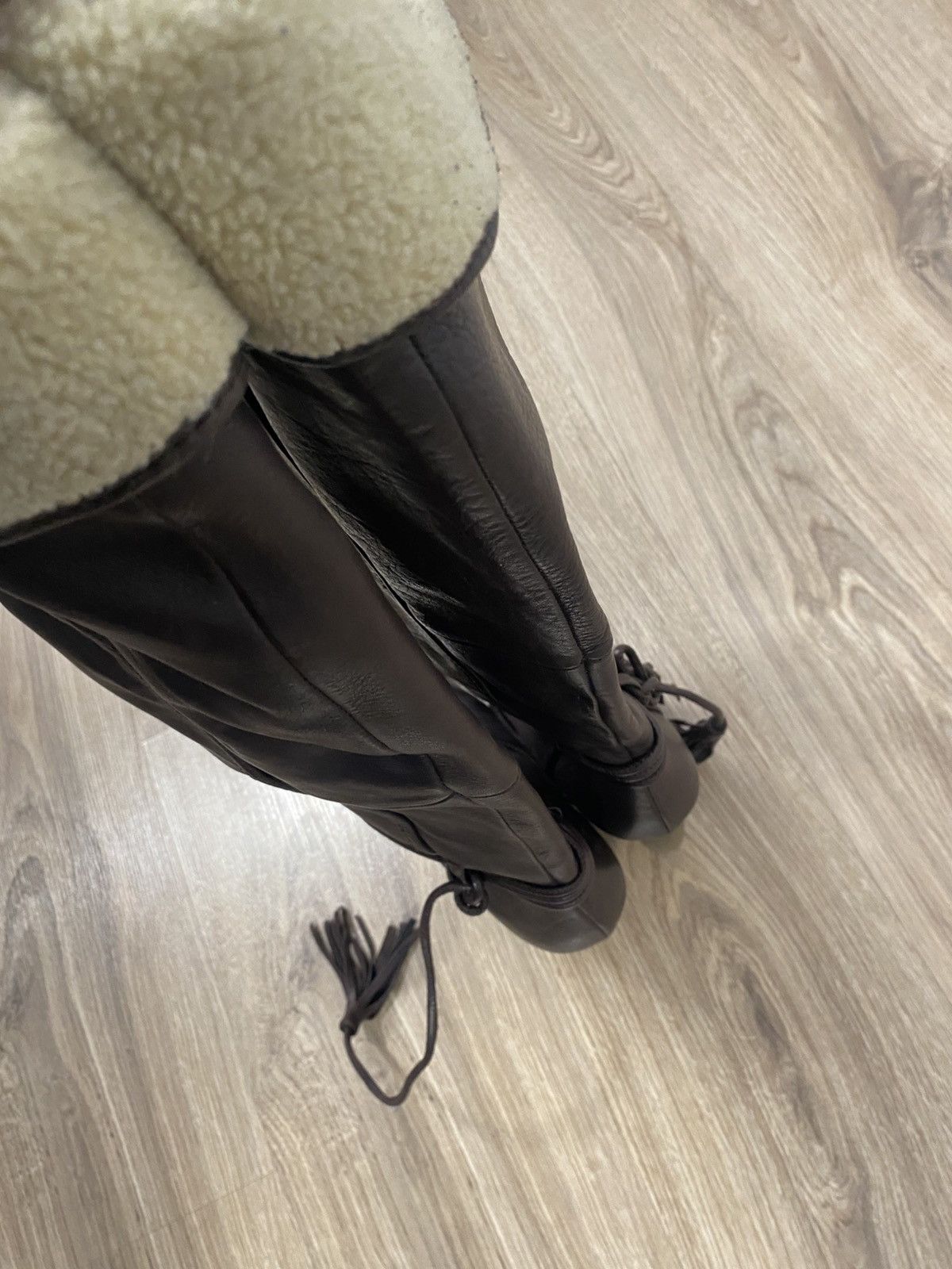 Miss Sixty Rare Y2K Miss Sixty Brown Leather Heels High Boots Size: 38 Size US 8 / IT 38 - 5 Thumbnail