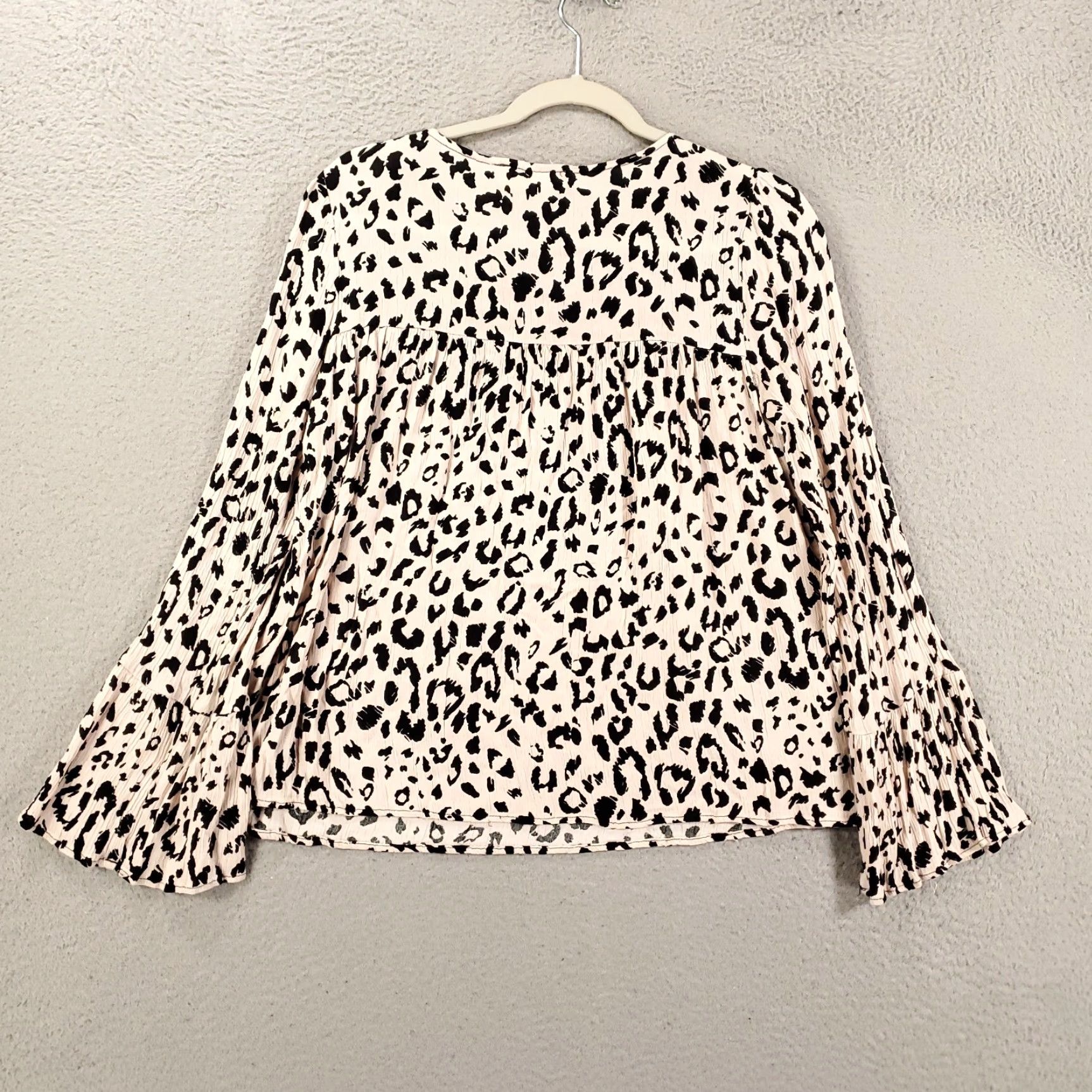 Vintage Savanna Jane Top Womens Small Boho Embroidered Flowers Leopard Blouse Teaming Size S / US 4 / IT 40 - 7 Thumbnail