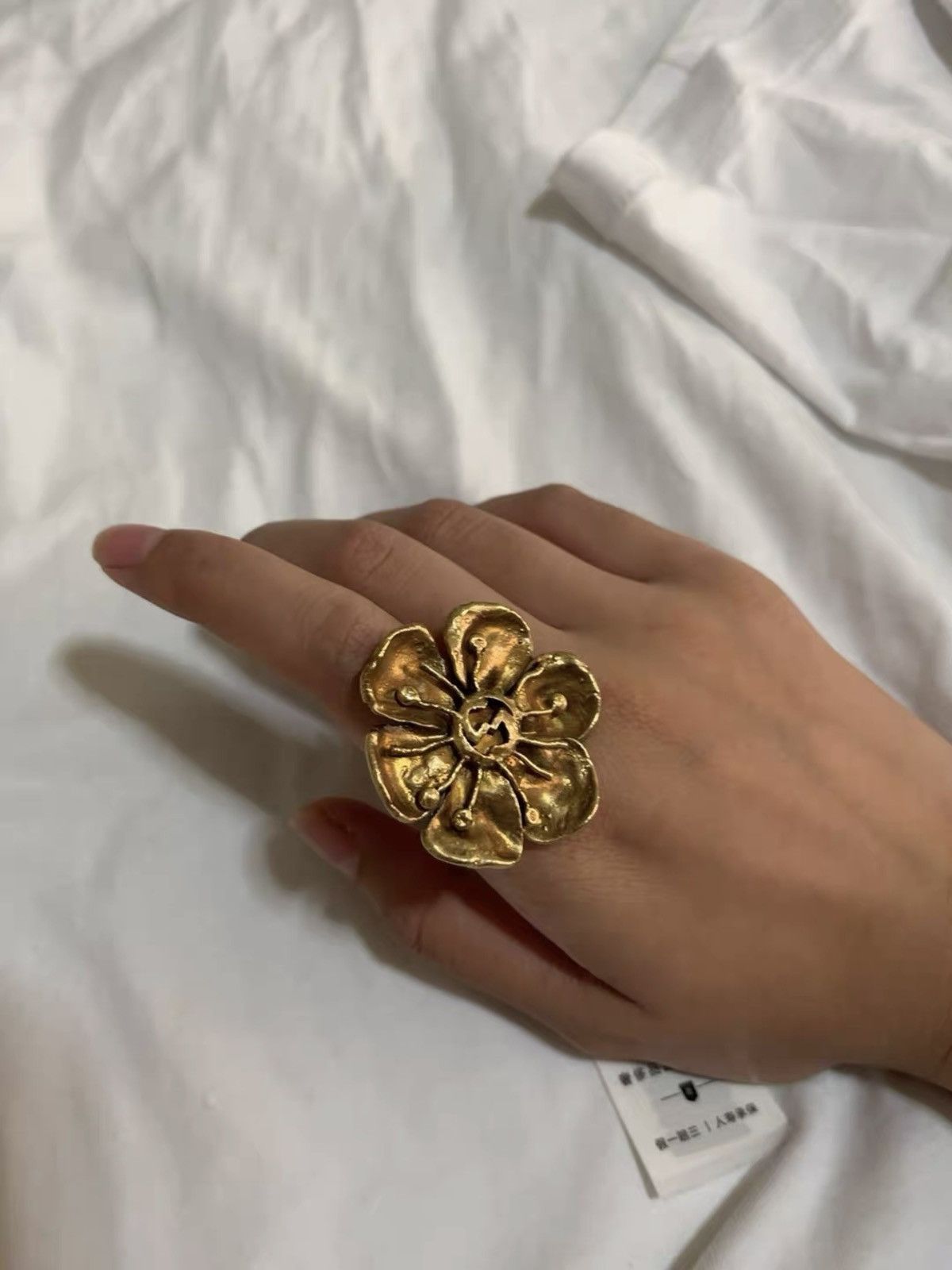 Gucci Metal flower ring Size ONE SIZE - 1 Thumbnail