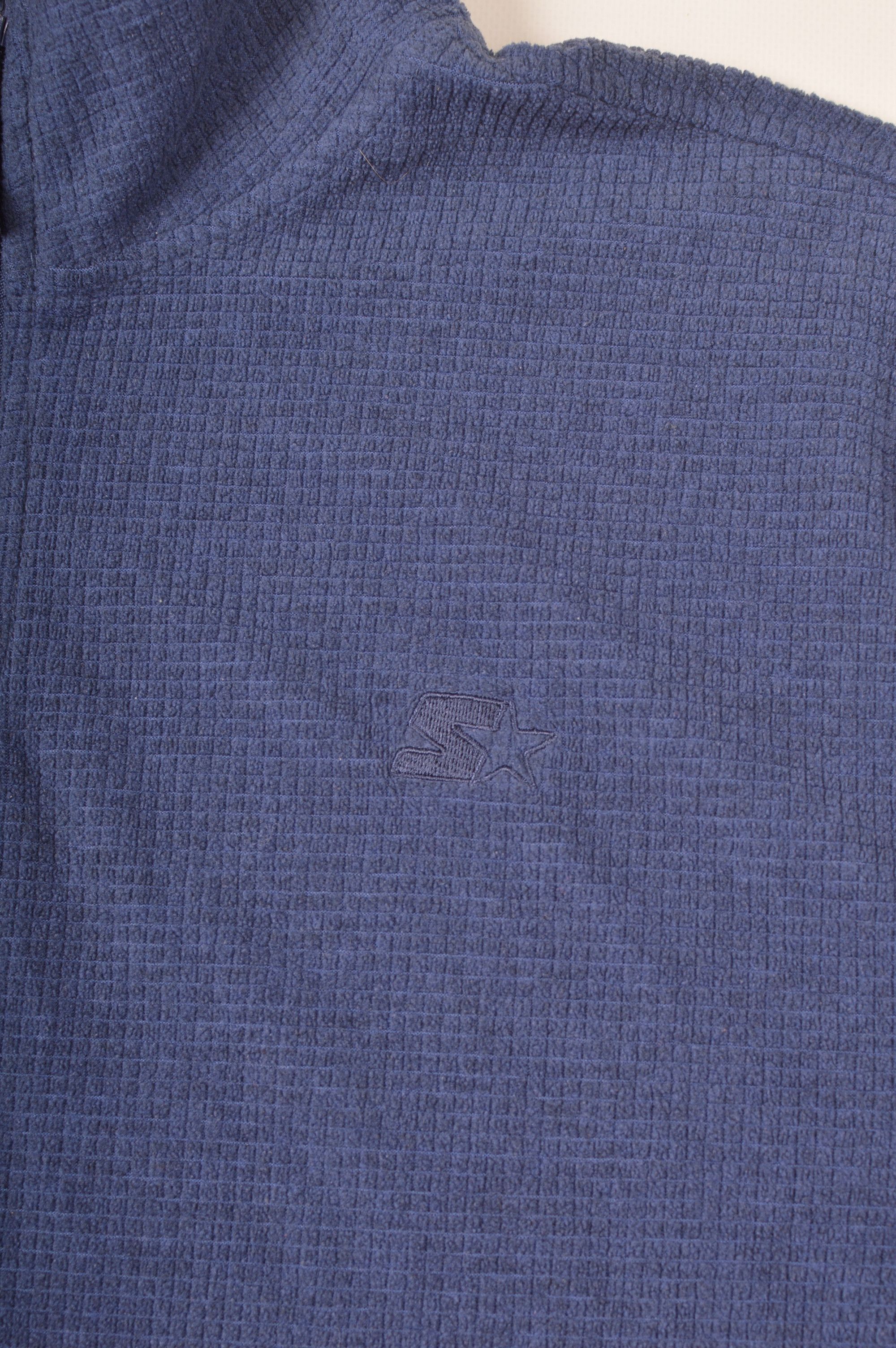Starter × Vintage Starter Vintage Blue Waffle Fleece Size US XL / EU 56 / 4 - 2 Thumbnail