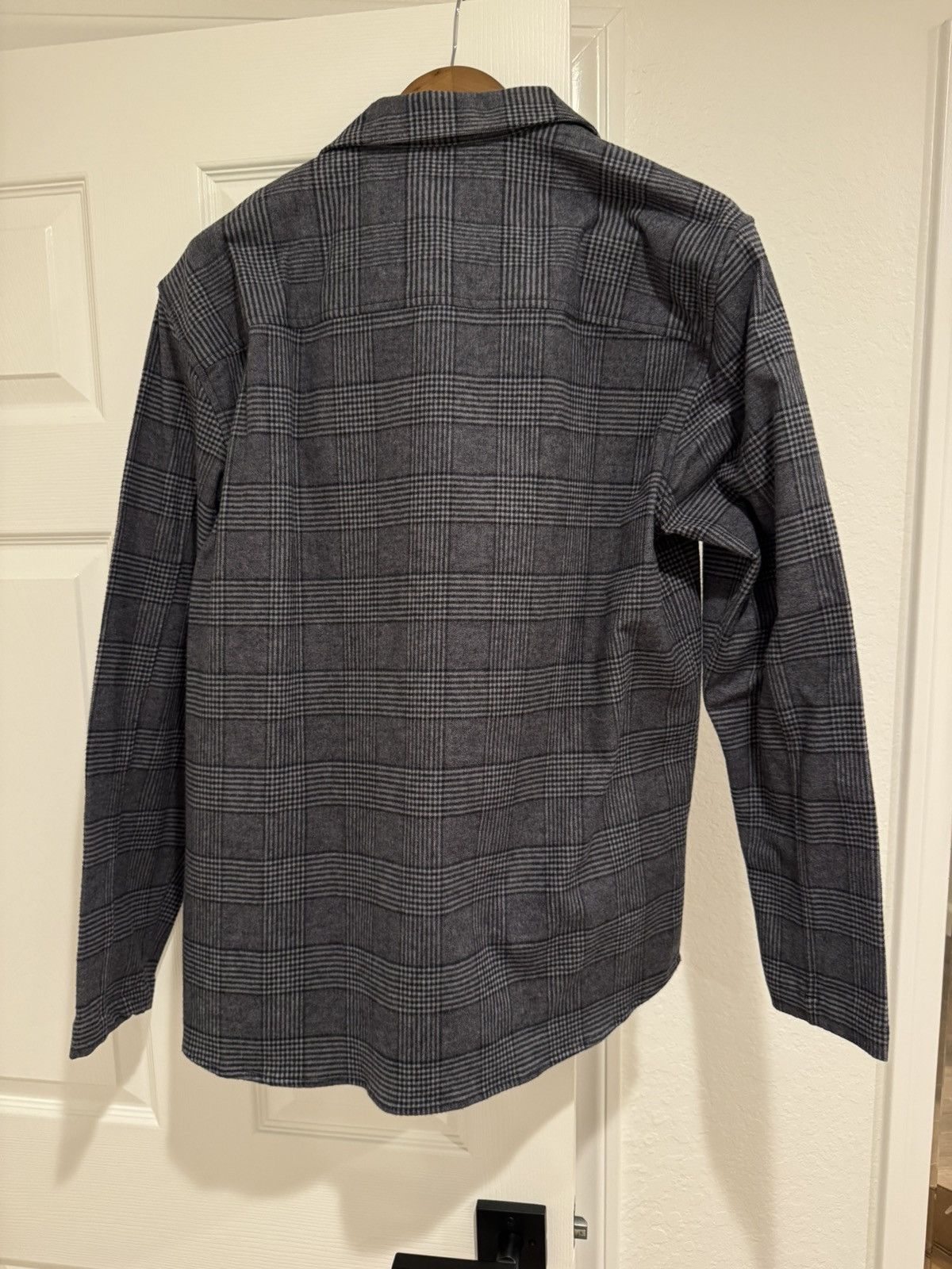 Club Monaco Club Monaco Long Sleeve Moleskin Plaid Overshirt Size US L / EU 52-54 / 3 - 3 Thumbnail