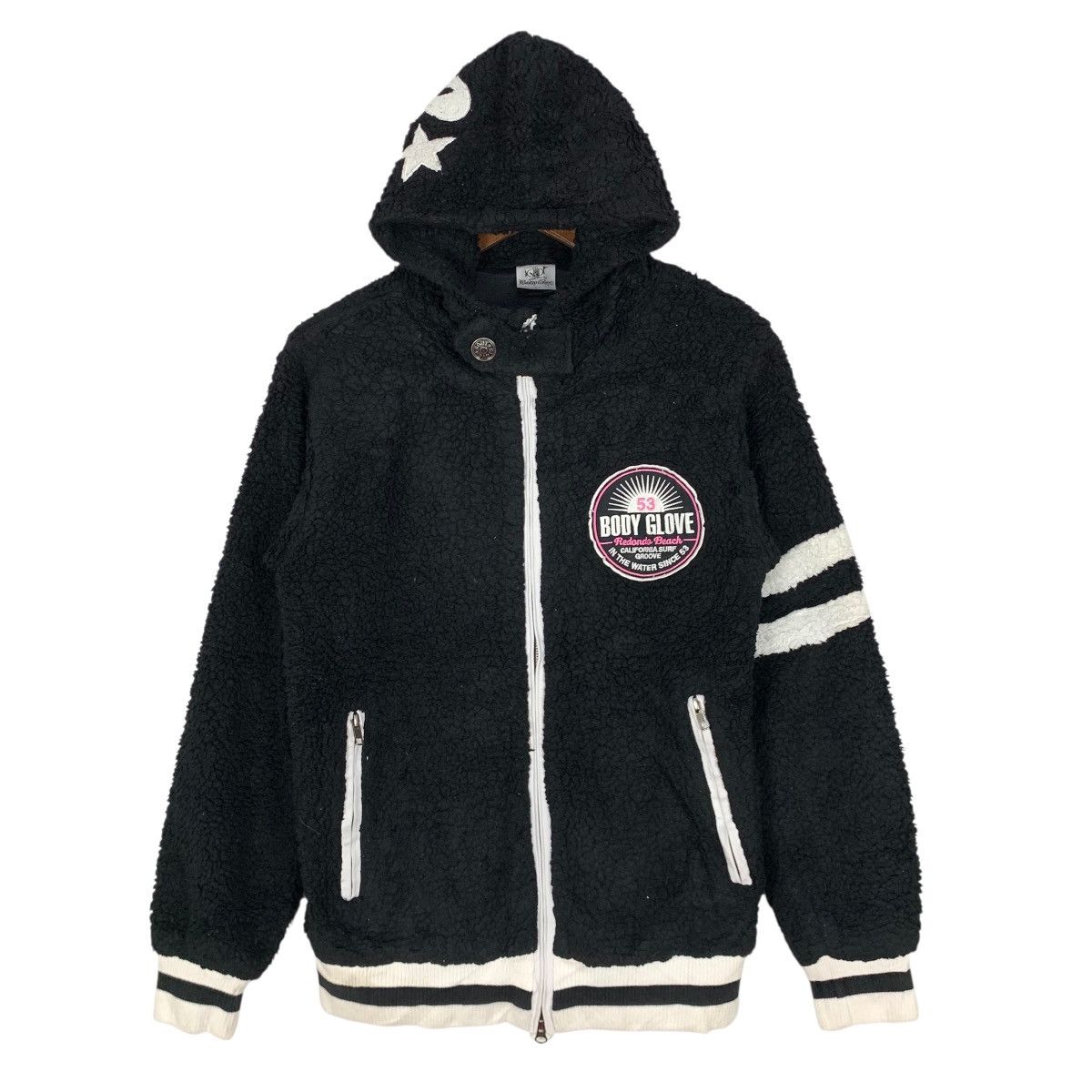 Body Glove Vintage Body Glove Surfing Surf Style Fleece Jacket Hoodie Size US S / EU 44-46 / 1 - 1 Thumbnail