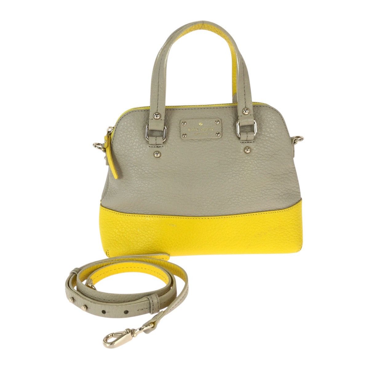 Kate Spade Kate Spade Leather 2Way Bag Leather Shoulder Bag Duty Free For Usa in Yellow, Women's