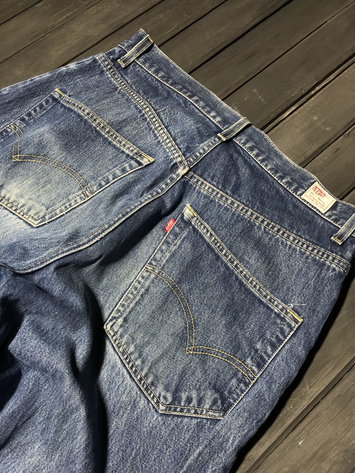 Hysteric Glamour VTG Baggy Rap SK8 JNCO Balenci Style Washed Jeans Levi’s Y2K Size US 34 / EU 50 - 3 Thumbnail