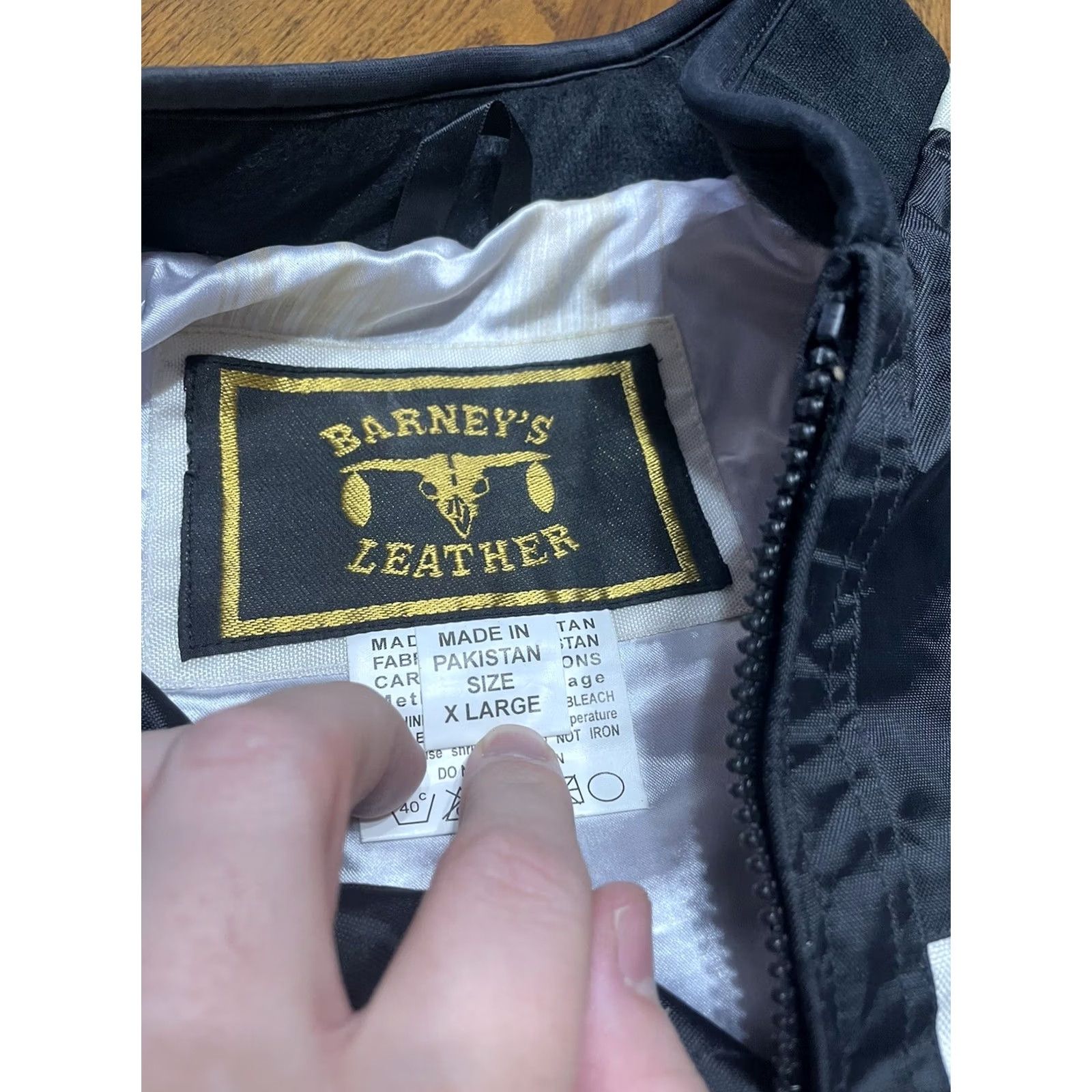 Vintage Barney’s Leather Daytona Beach Florida Nylon Coat Womens XL Black Long Sleeve Zip Coat Beach Casual Regular Unisex Adults Plus Size A5J Size XL / US 12-14 / IT 48-50 - 5 Thumbnail