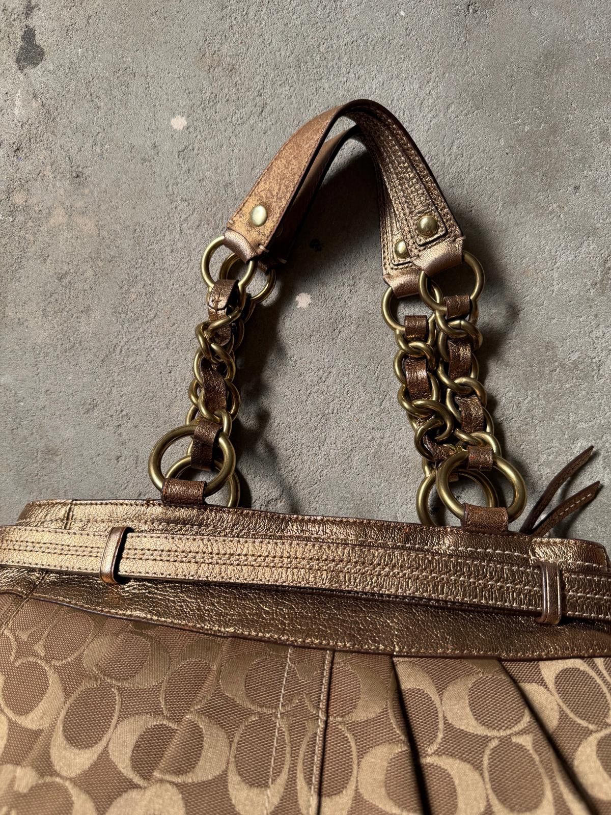 Coach Coach Signature Hampton Clip Shoulder Brown/Gold Size ONE SIZE - 8 Thumbnail