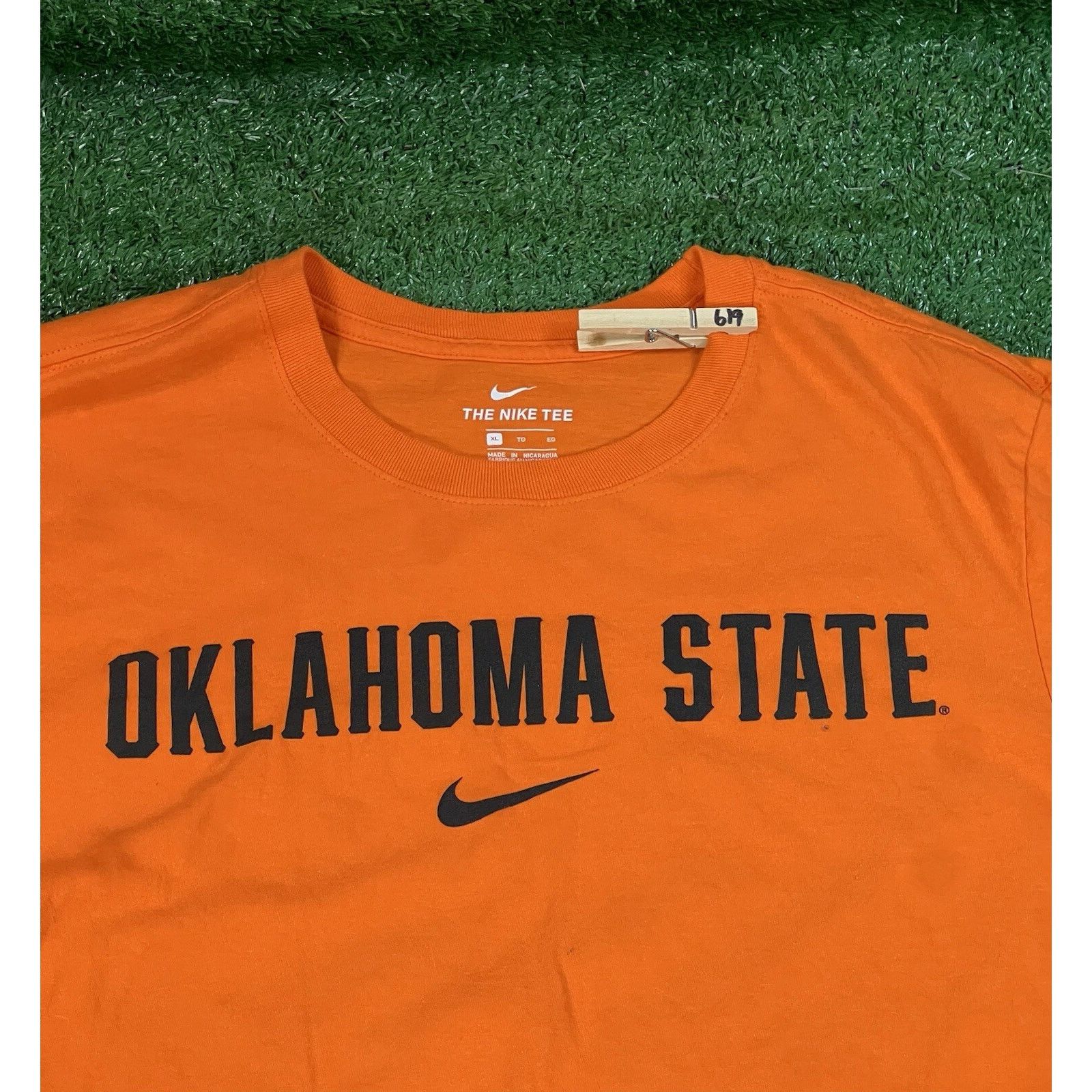 Nike Nike Oklahoma State TShirt Orange Men's XL Size US XL / EU 56 / 4 - 2 Thumbnail