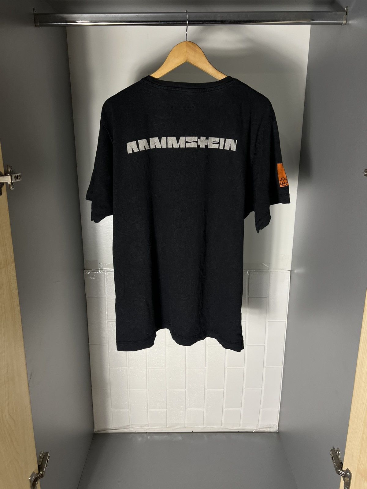 Band Tees VINTAGE RAMMSTEIN WORLD TOUR ROCK T-SHIRT RETRO METAL 90s Size US XXL / EU 58 / 5 - 9 Thumbnail