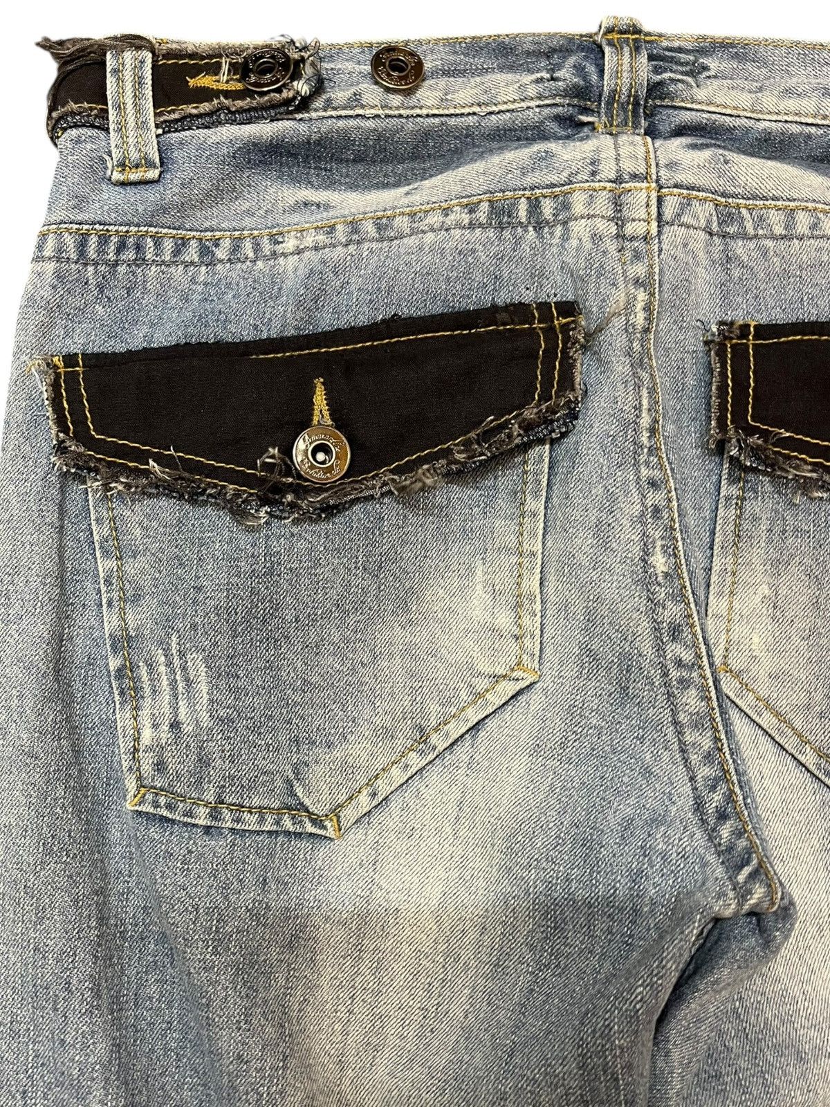 Japanese Brand Vintage Amarantine Seditionaries Three Quarter Denim Size US 31 - 8 Thumbnail