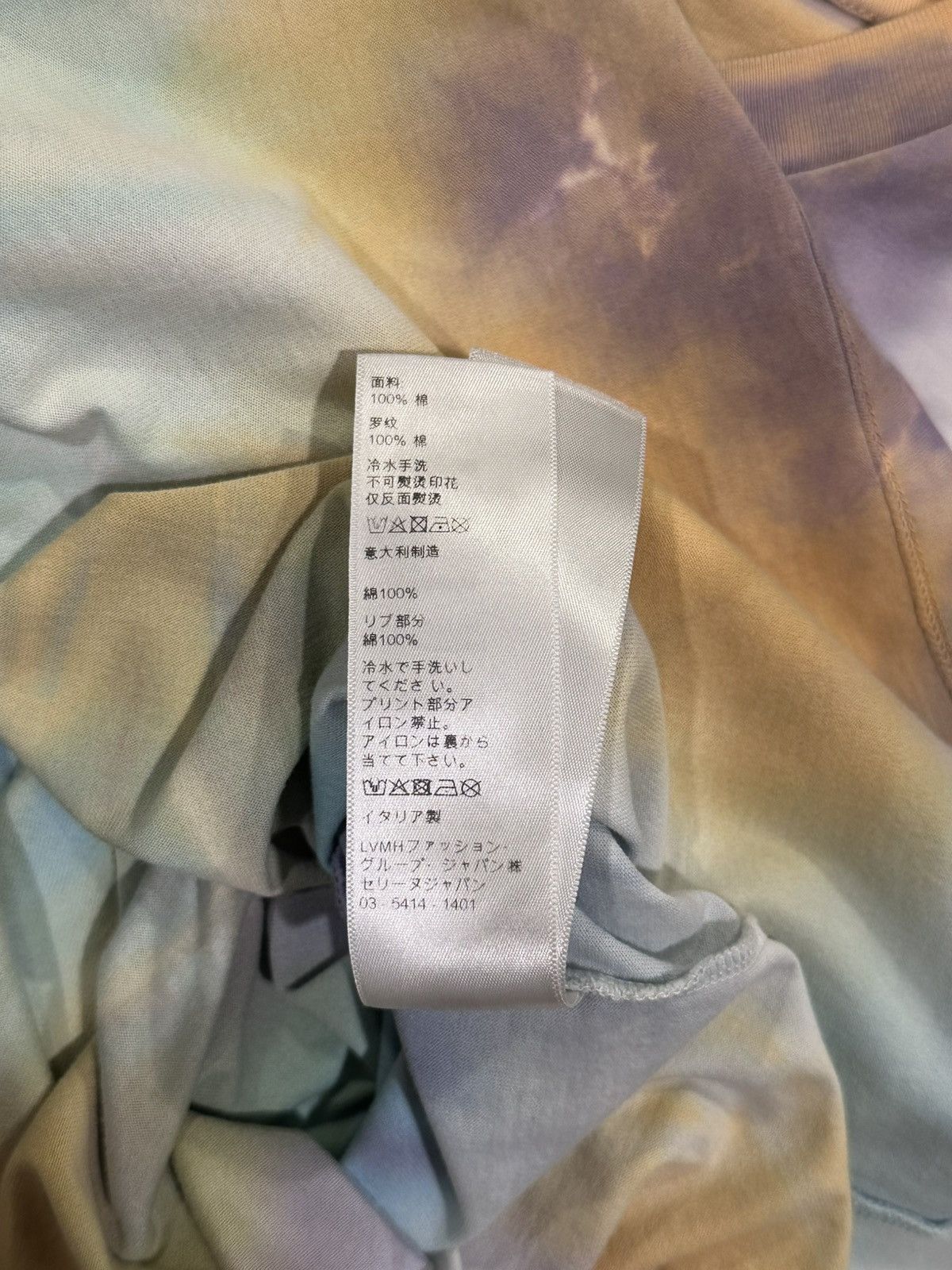 Celine × Hedi Slimane Celine x Hedi Slimane Studded Logo Tie Dye T-Shirt Size US XXL / EU 58 / 5 - 15 Thumbnail