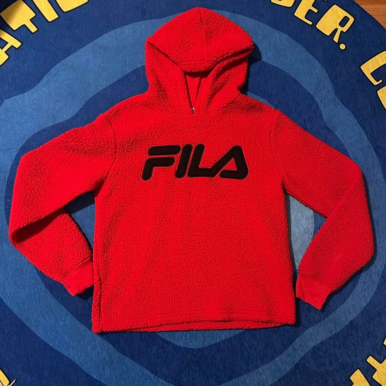 Fila Vintage fila sherpa hoodie Size M / US 6-8 / IT 42-44 - 1 Thumbnail