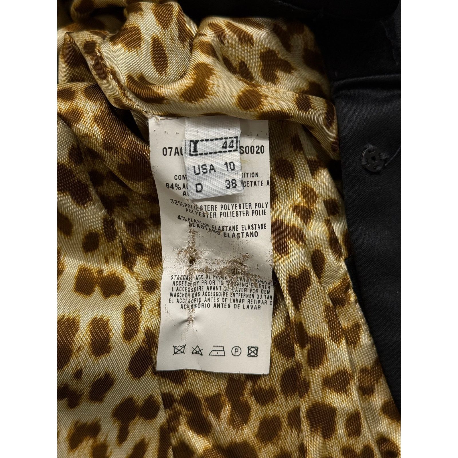 Roberto Cavalli 2000s Roberto Cavalli structured ruched velvet-trim jacket Size US S / EU 44-46 / 1 - 9 Thumbnail