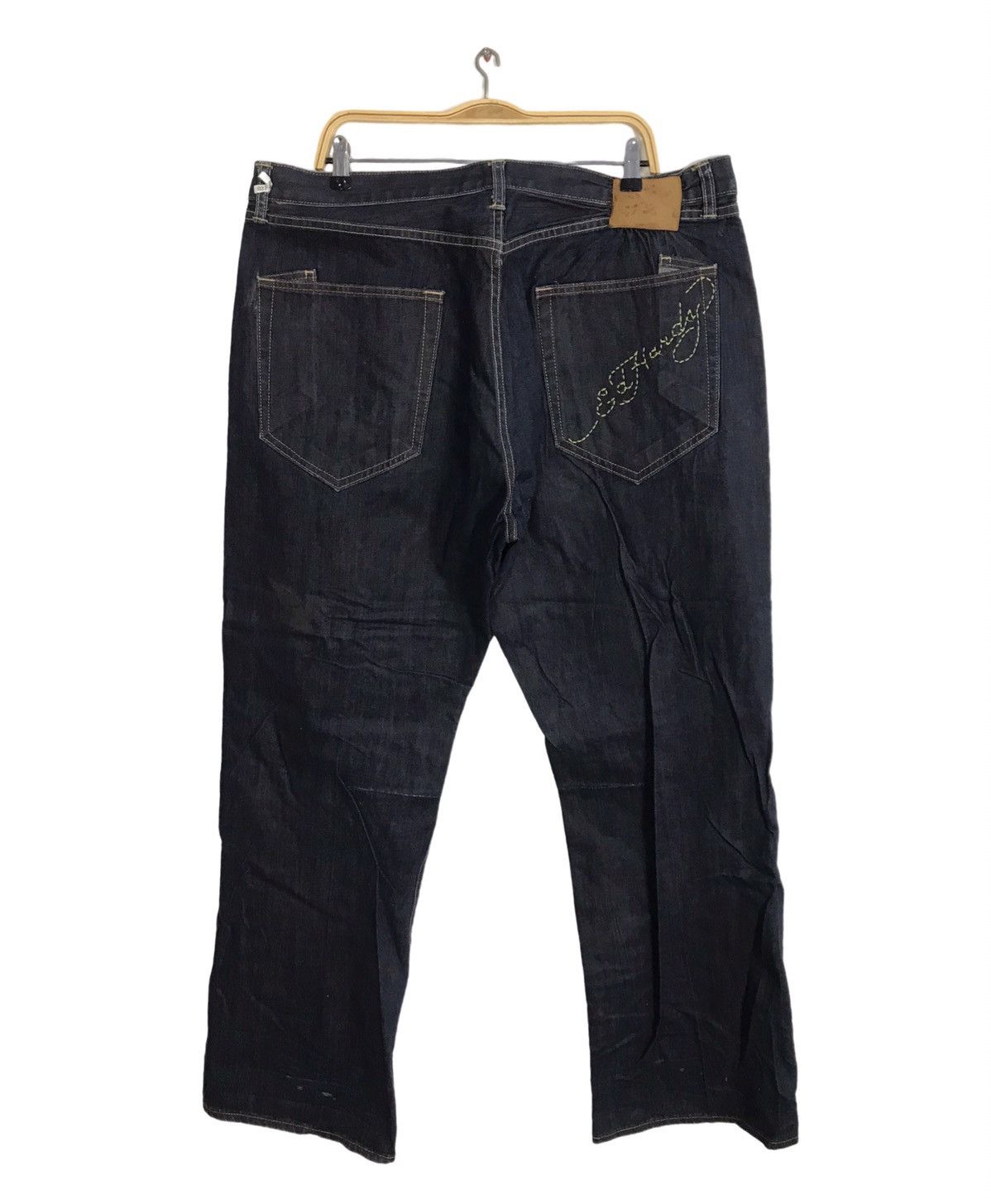 Christian Audigier Ed Hardy Denim by Christian Audigier Baggy Straight Cut Size US 41 - 1 Thumbnail