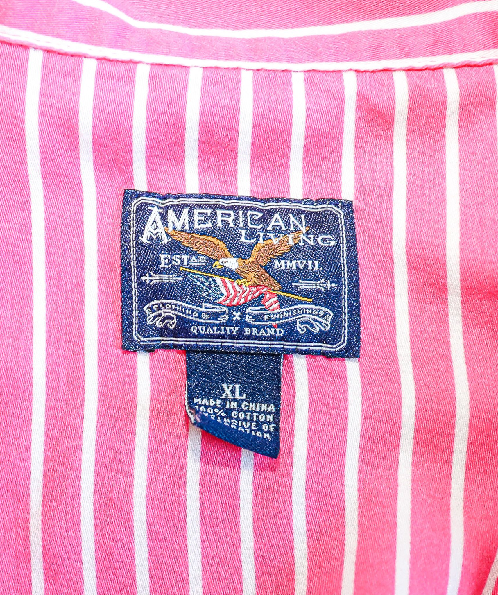 Other Pink & White Preppy Striped Pajamas Loungewear XL Size XL / US 12-14 / IT 48-50 - 5 Thumbnail