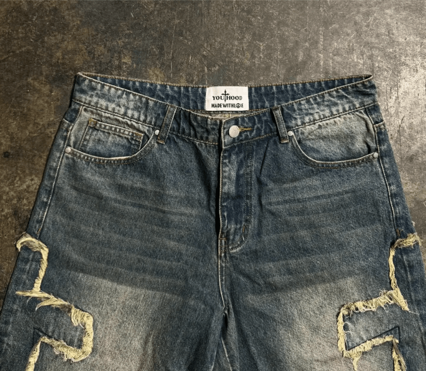 Japanese Brand quality baggy denim shorts Size US 30 / EU 46 - 2 Thumbnail