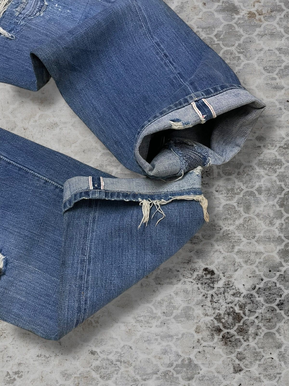 Japanese Brand Vintage 90s Designer Hoggs By Nephentes Selvedge Distressed Size US 29 - 12 Thumbnail