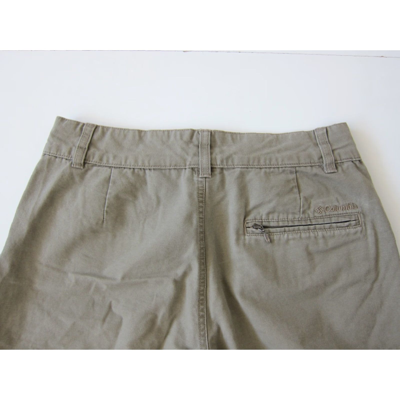 Vintage Columbia XCO 100% Cotton Brown Hike Travel Cargo Short Women Size 8 Size 30" / US 8 / IT 44 - 6 Thumbnail