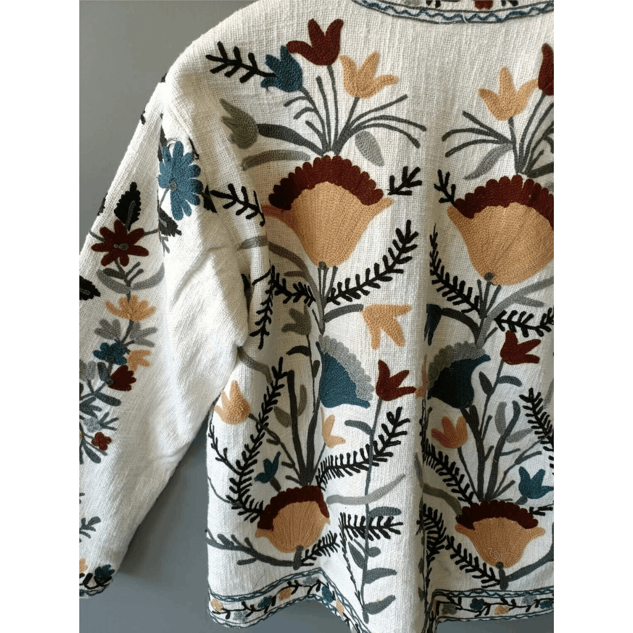 Handmade TNT Suzani Jacket, Winter jacket, quilted jacket Size L / US 10 / IT 46 - 7 Thumbnail