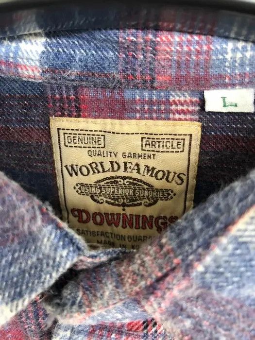 Vintage Vintage Downings Plaid Tartan Flannel Size US L / EU 52-54 / 3 - 3 Thumbnail