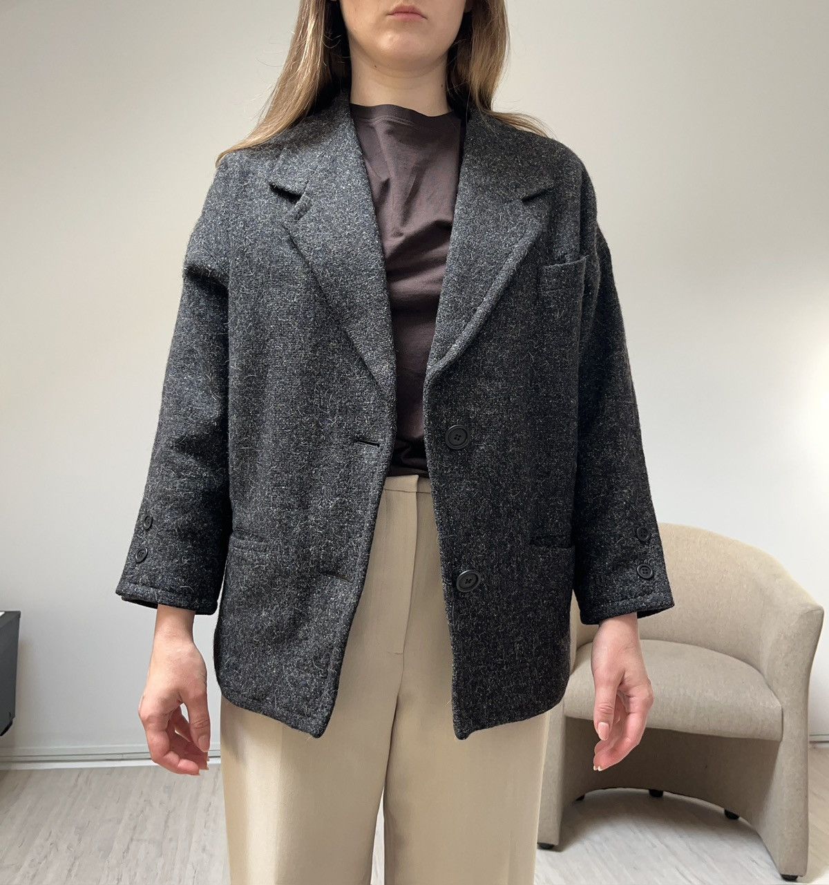 Jean Paul Gaultier Vintage 80s Jean Paul Gaultier pour Gibo Jacket Wool Size 42 Size S / US 4 / IT 40 - 2 Thumbnail