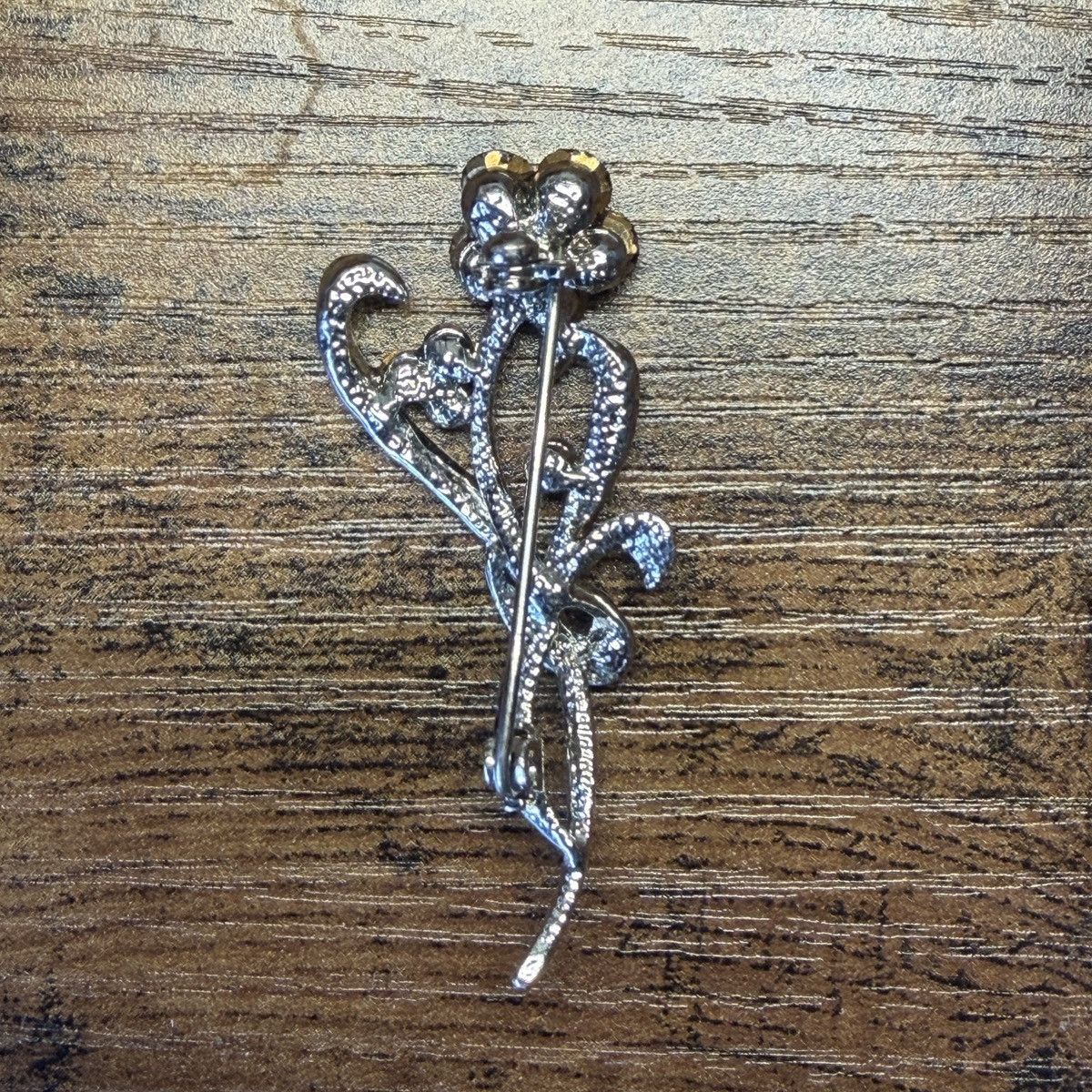 Other Pink purple stone flower brooch pin Size ONE SIZE - 2 Thumbnail