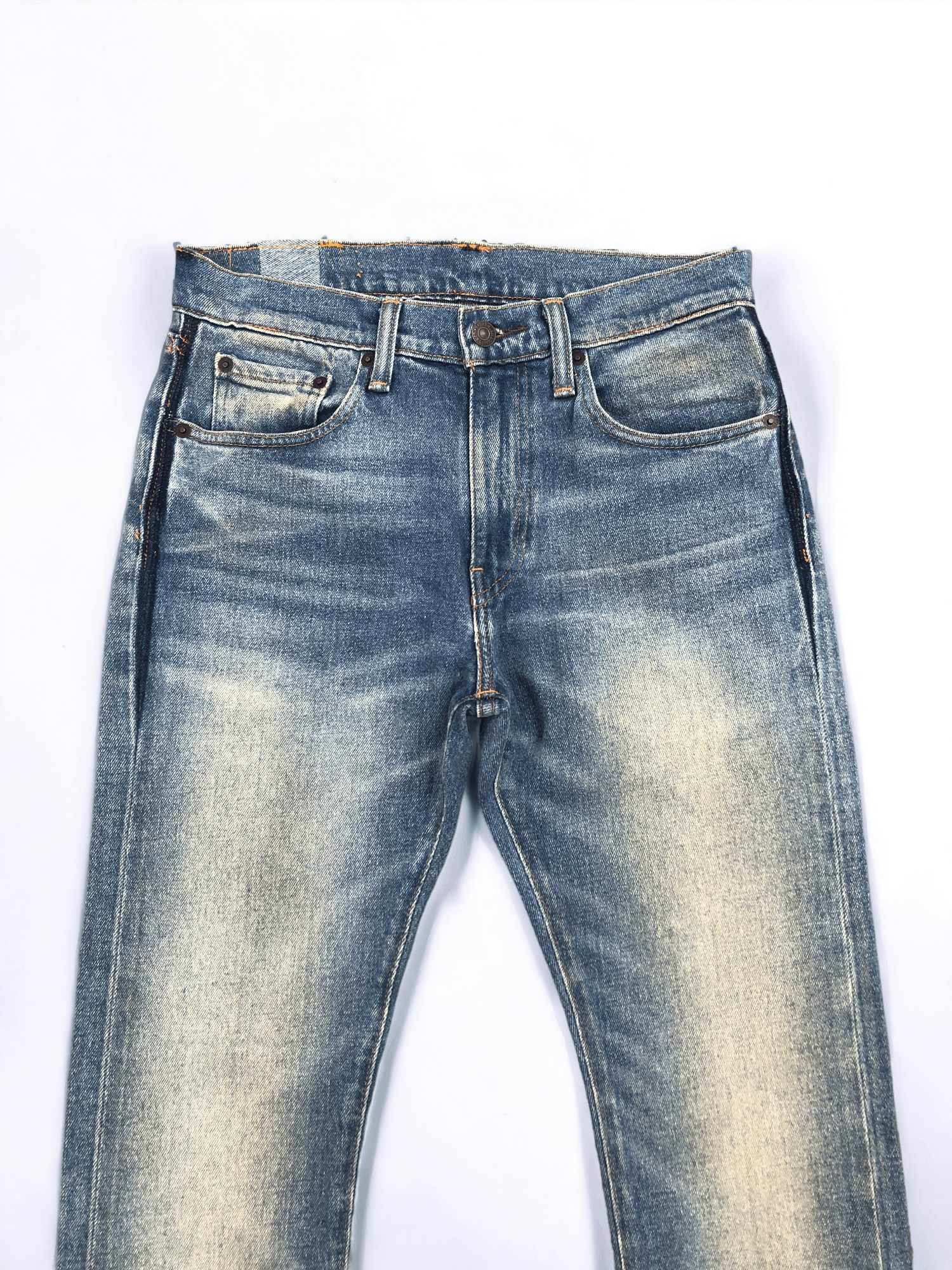 Levi's Vintage Levis 505 Faded Blue Jeans 29x28.5 S0016 Size US 29 - 2 Thumbnail
