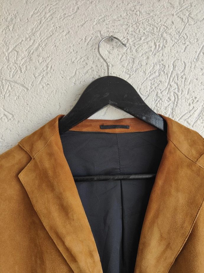 Jil Sander Jil Sander Sude Leather Blazer Jacket Coat Size US L / EU 52-54 / 3 - 10 Thumbnail