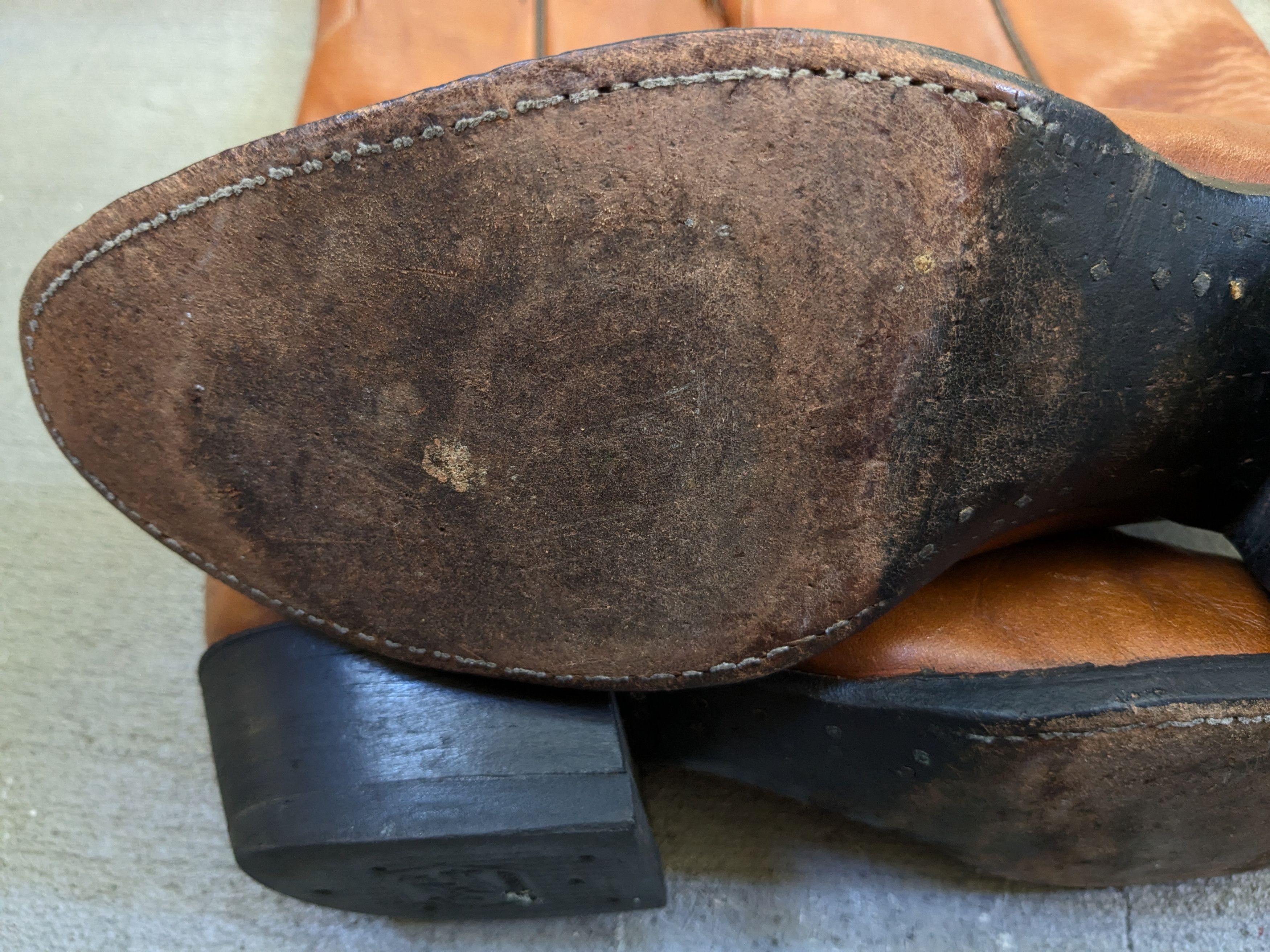 Other Tony Lama Cowboy Boots 11.5 B Narrow Brown Leather USA Size US 11.5 / EU 44-45 - 16 Thumbnail