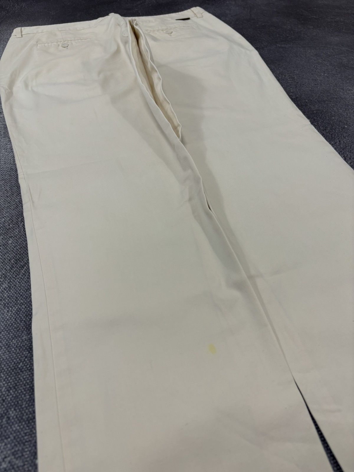 Moncler Vintage Moncler Women’s Straight Fit Cream Pants Trousers Size 34" / US 12 / IT 48 - 14 Thumbnail