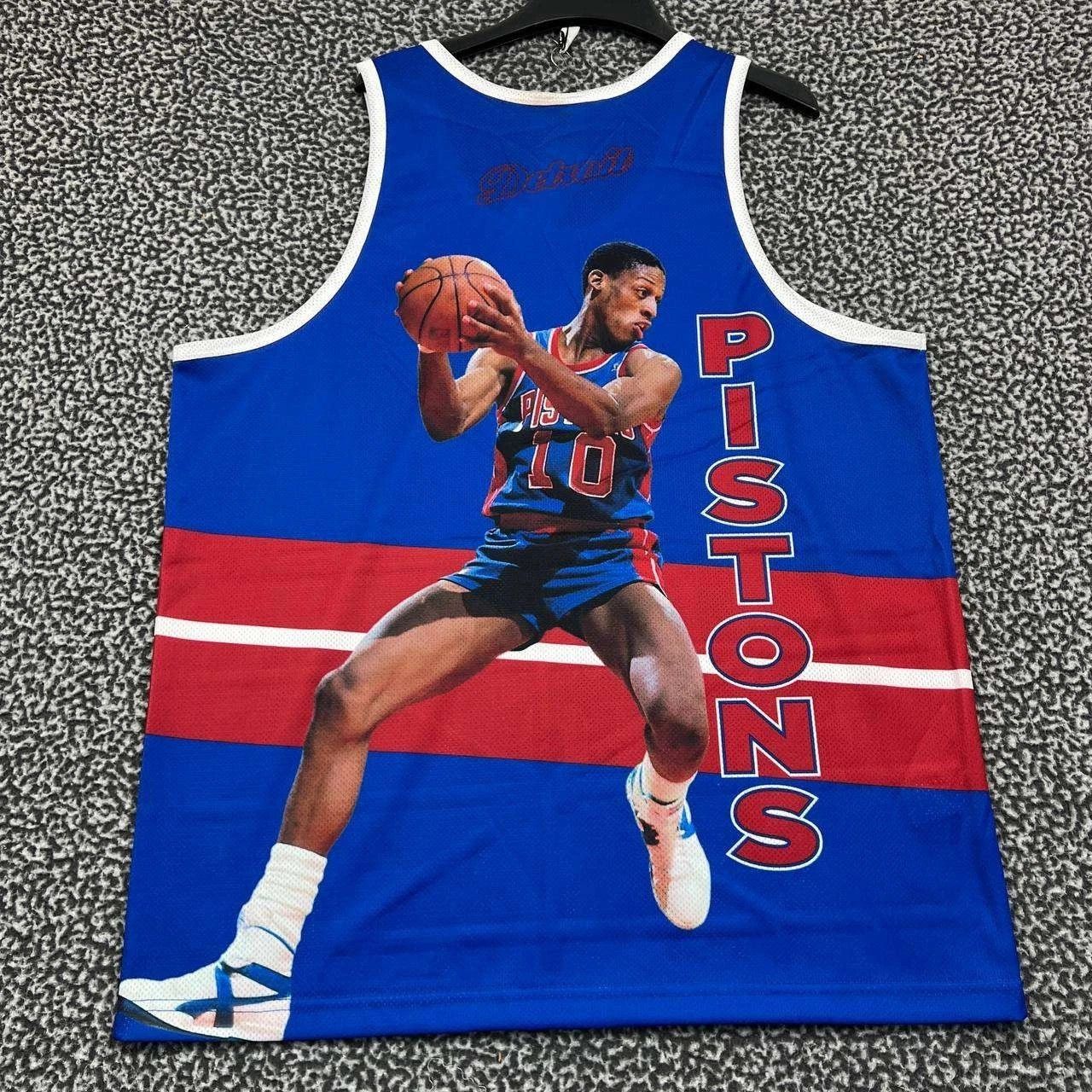 Mitchell & Ness Detroit Pistons Jersey Shirt Men XL HWC Sleeveless New Size US XL / EU 56 / 4 - 2 Thumbnail